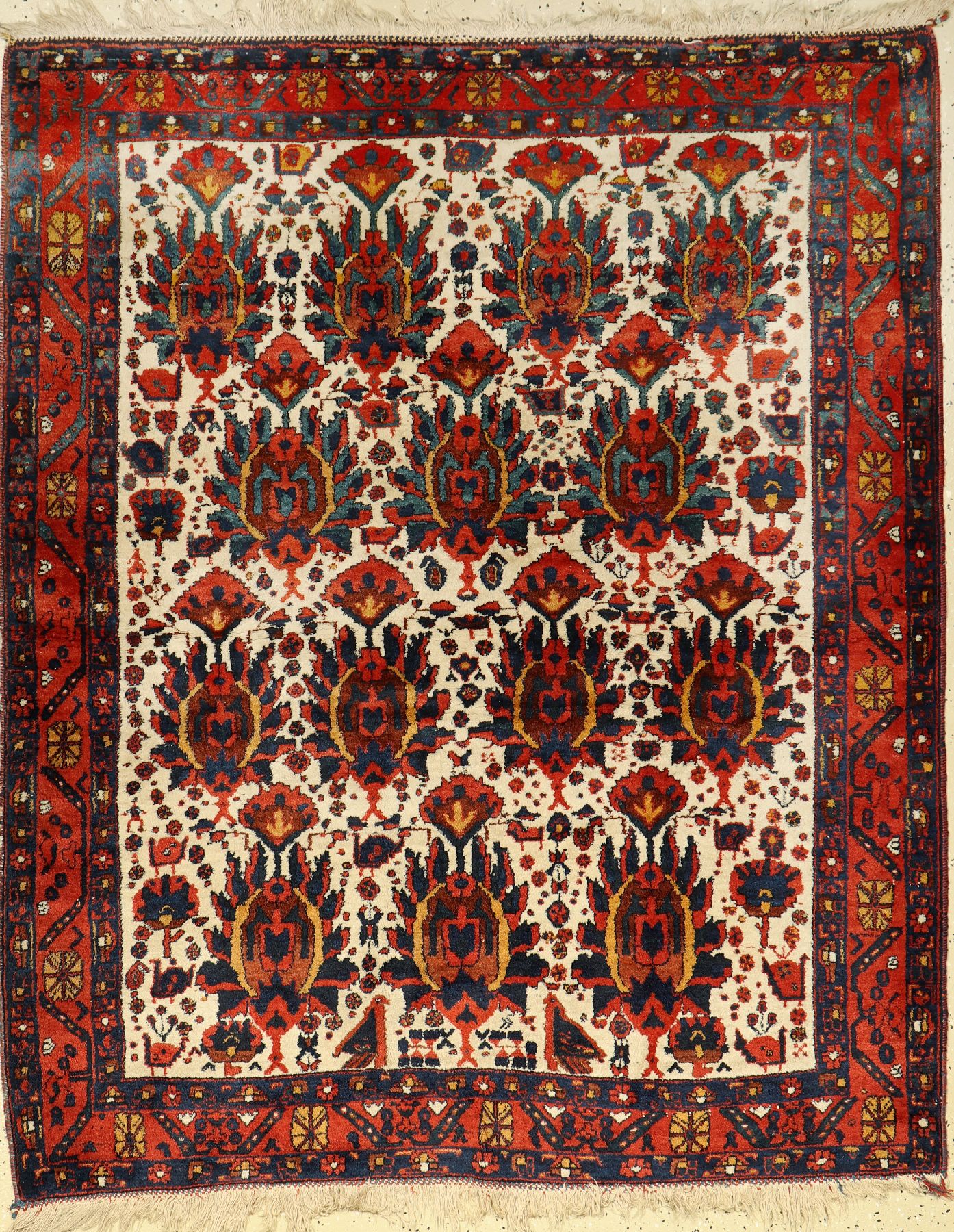 Afschar alt, Persien, um 1940/50, Wolle aufBaumwolle, ca. 162 x 135 cm, EHZ: 2-3