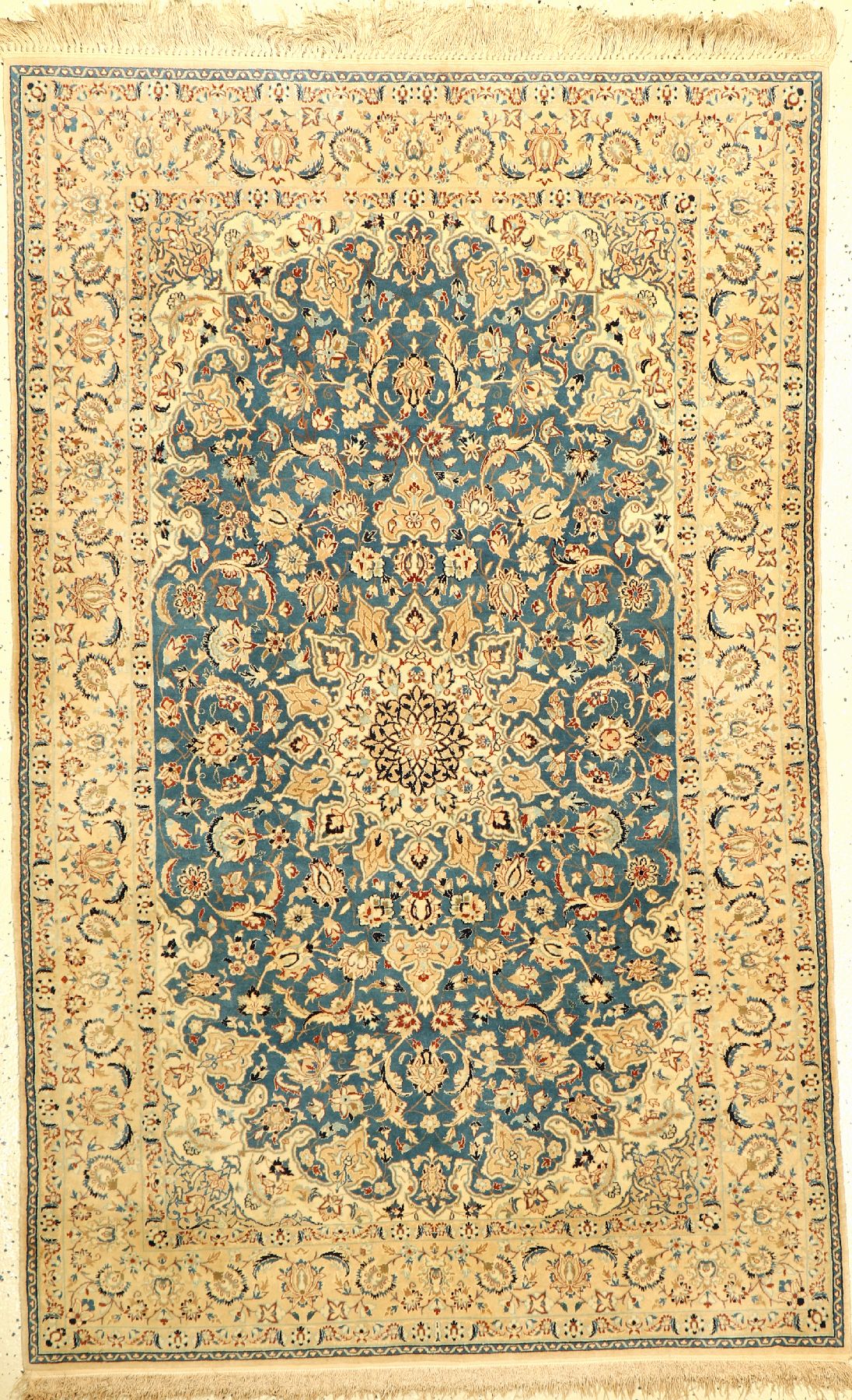 Nain alt fein, Persien, ca. 40 Jahre, Korkwolle mit Seide, ca. 178 x 112 cm, EHZ: 2