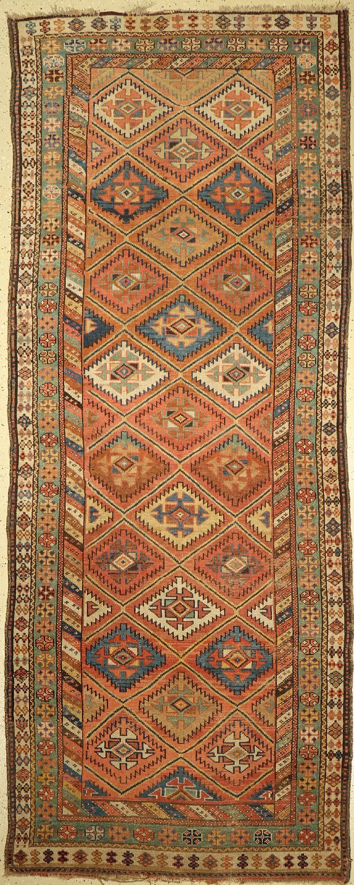 Nordwestpersische "Galerie", Persien, um 1920, Wolle auf Wolle, ca. 315 x 123 cm, EHZ: 4-5