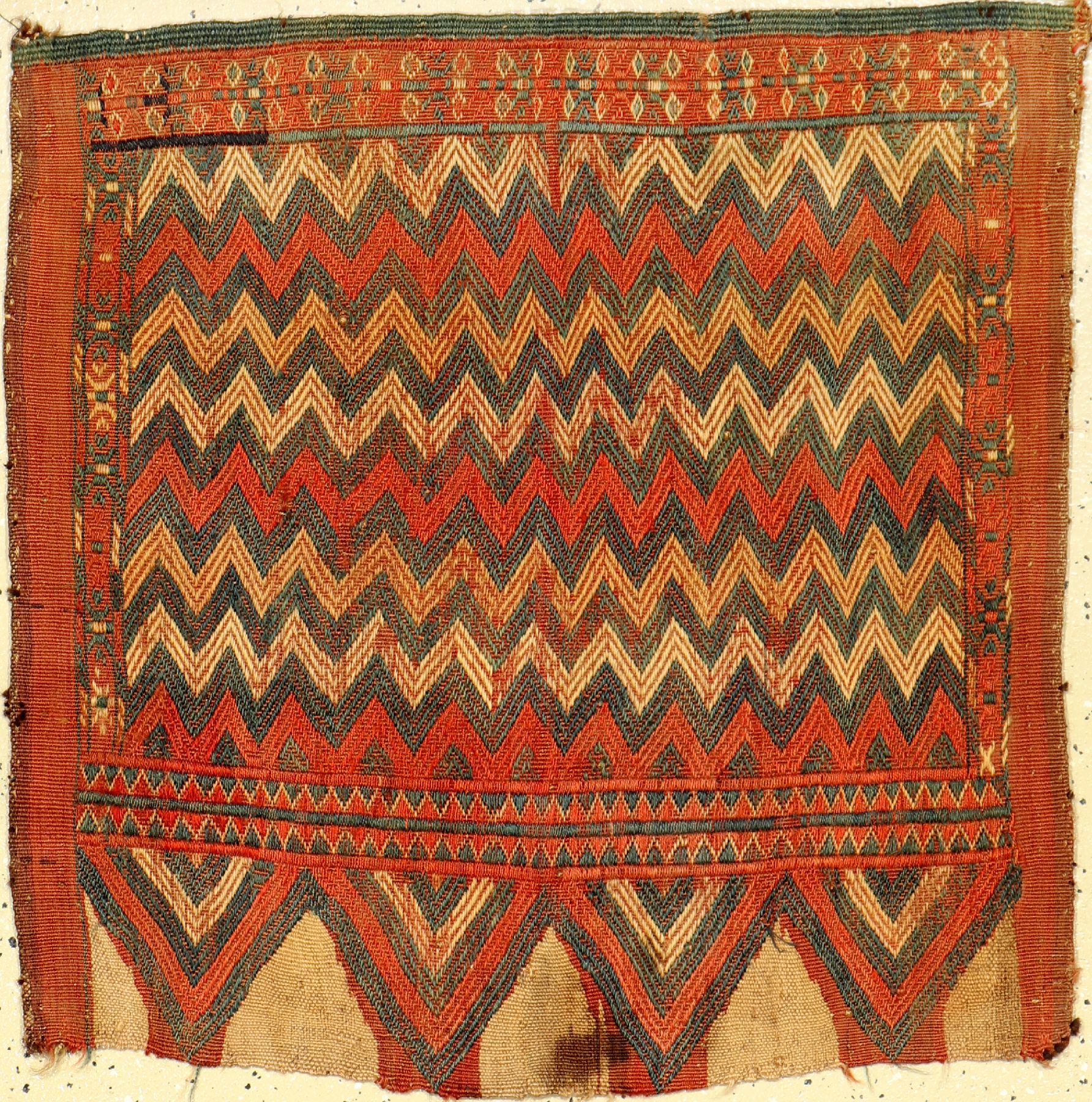 Yomud "Ok-Bash" antik, Turkmenistan, 19.Jhd., Wolle auf Wolle, ca. 50 x 55 cm, EHZ:3