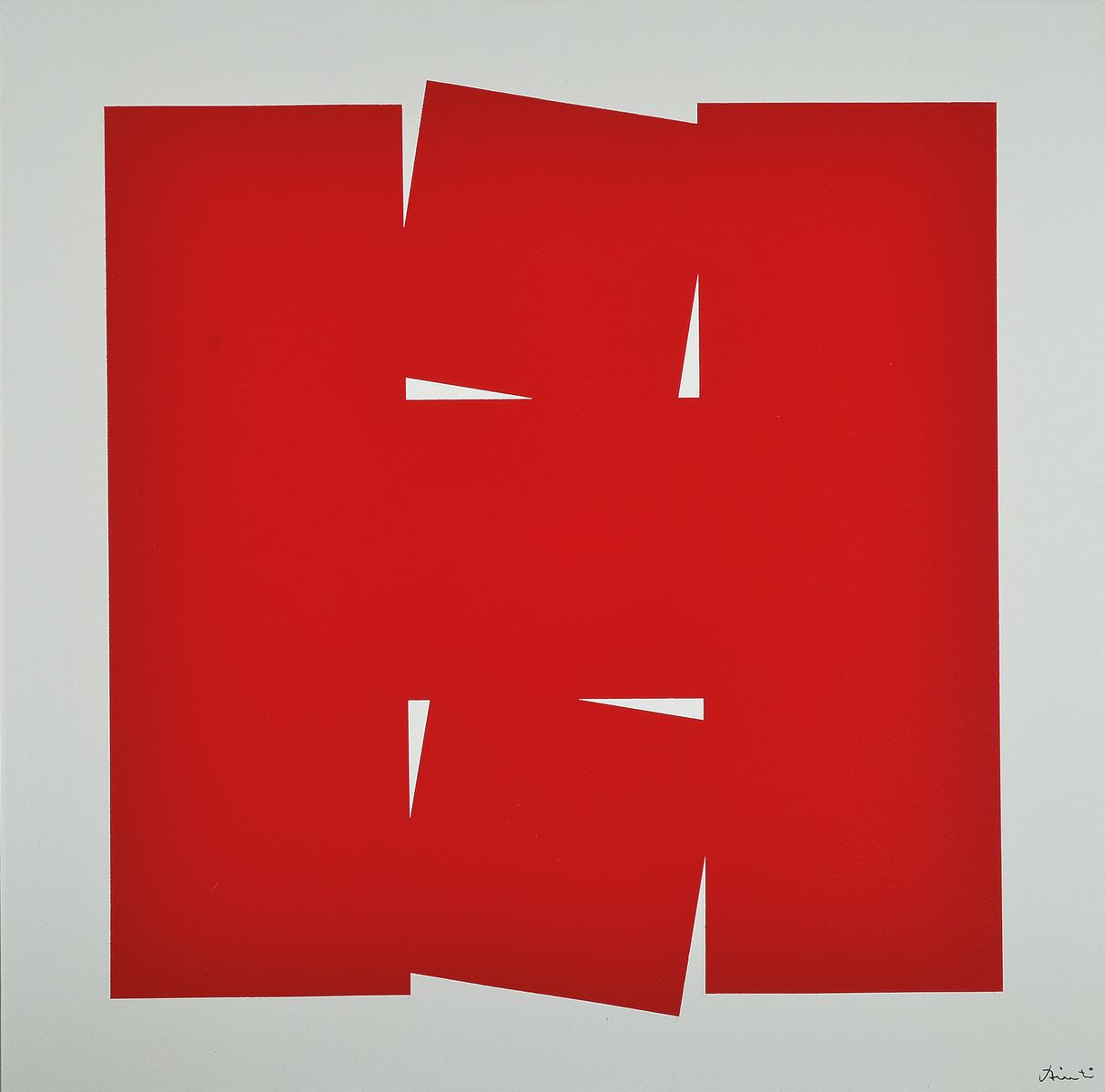 Volker Tinti, geb. 1941 Kaiserslautern, Titel, H/9-Teilig, verso sign., dat. 2008, Rahmen, ca. 60,0x60,0 cm