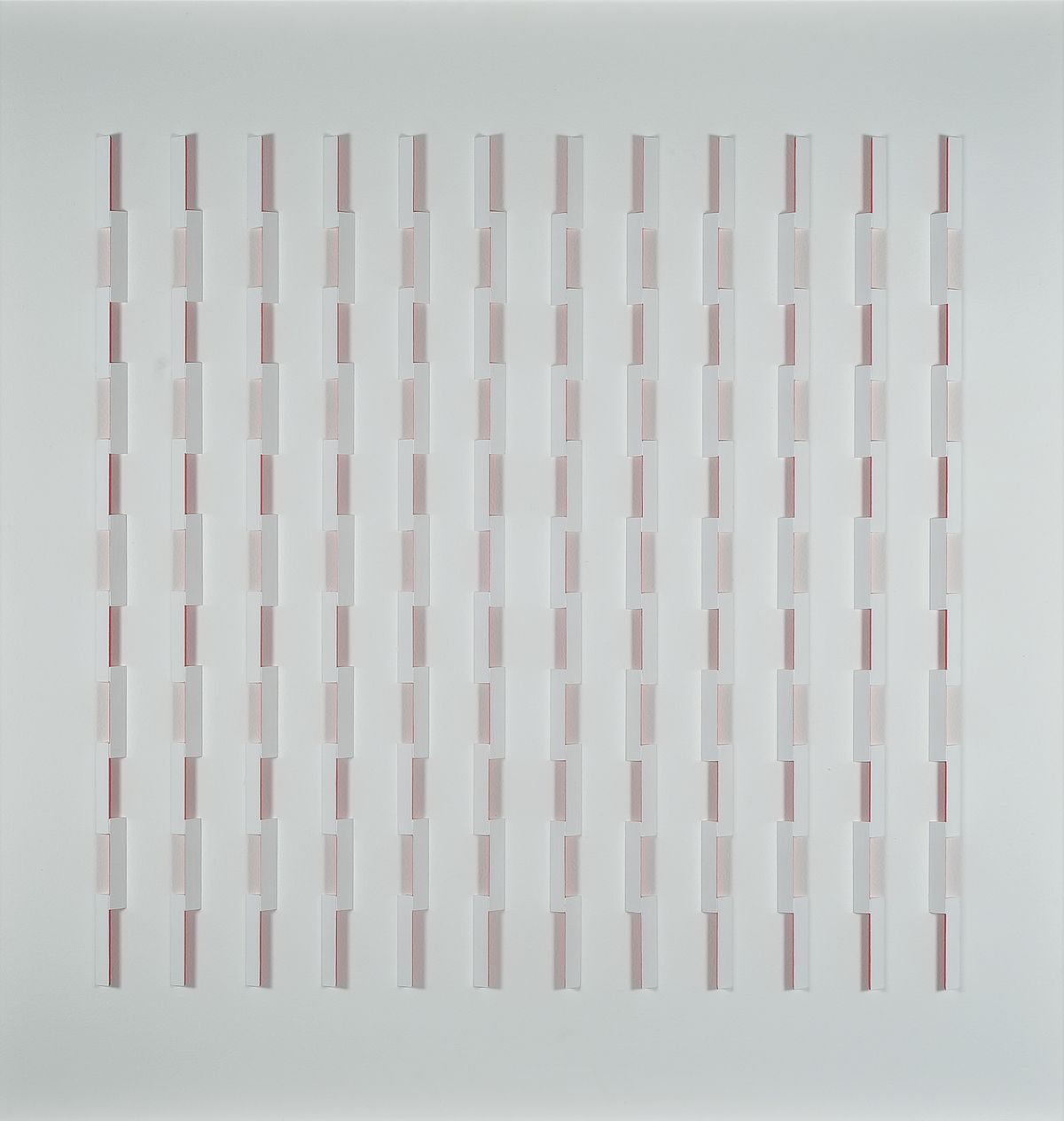 Volker Tinti, geb. 1941 Kaiserslautern, Titel: Wechselspiel, Acryl/Holz, verso sign., dat. 2015, unter Glas gerahmt, ca. 75,0x75,0 cm