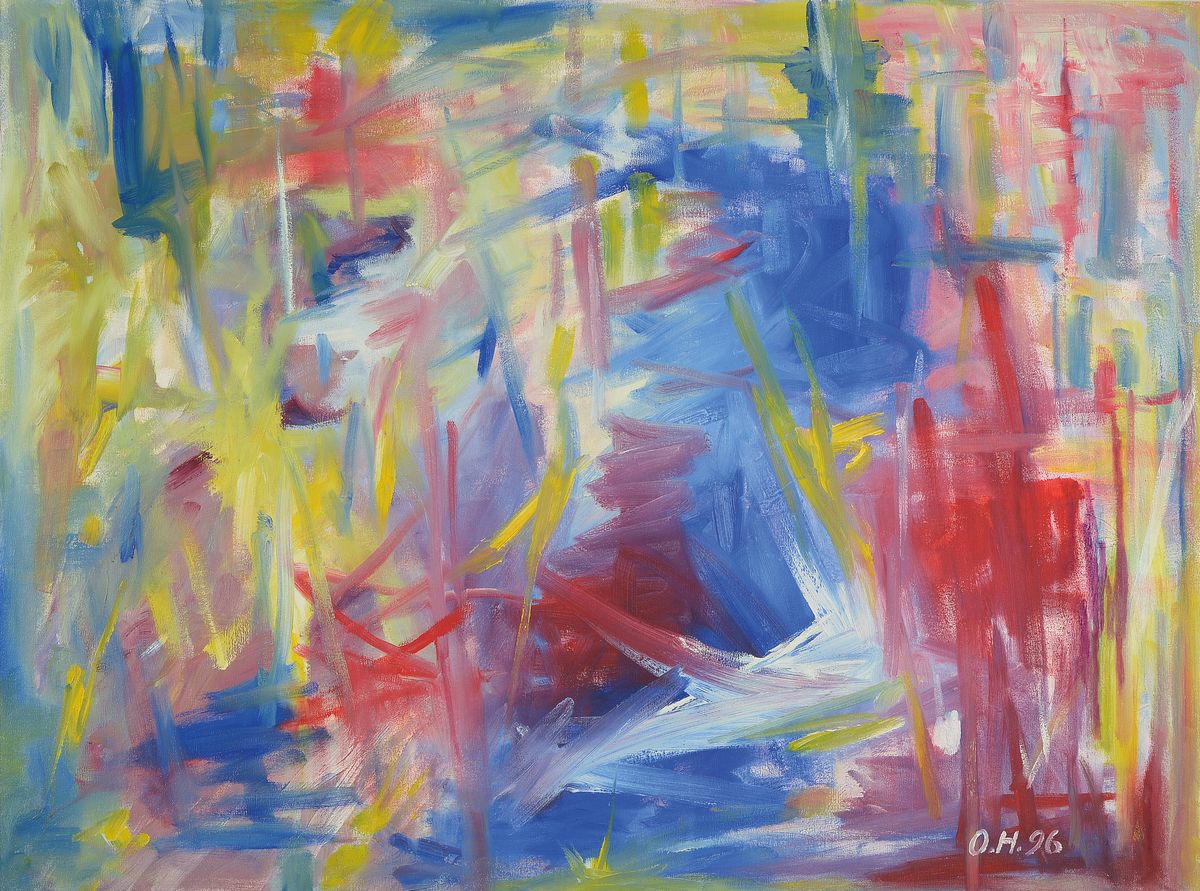 Otto Herter, 1924 Pjatigorsk/Kaukasus - 2000 Achern, Öl/Lwd., signiert, 1996 60 x 80 cm, Rahmen 64 x 84.5 cm
