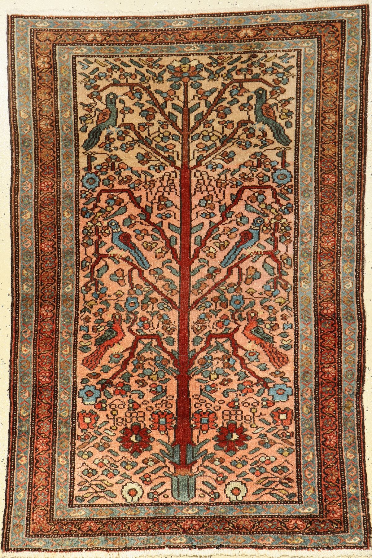 Hamadan "Lebensbaum" alt, Persien, um 1920,Wolle auf Baumwolle, ca. 147 x 99 cm, EHZ: 3