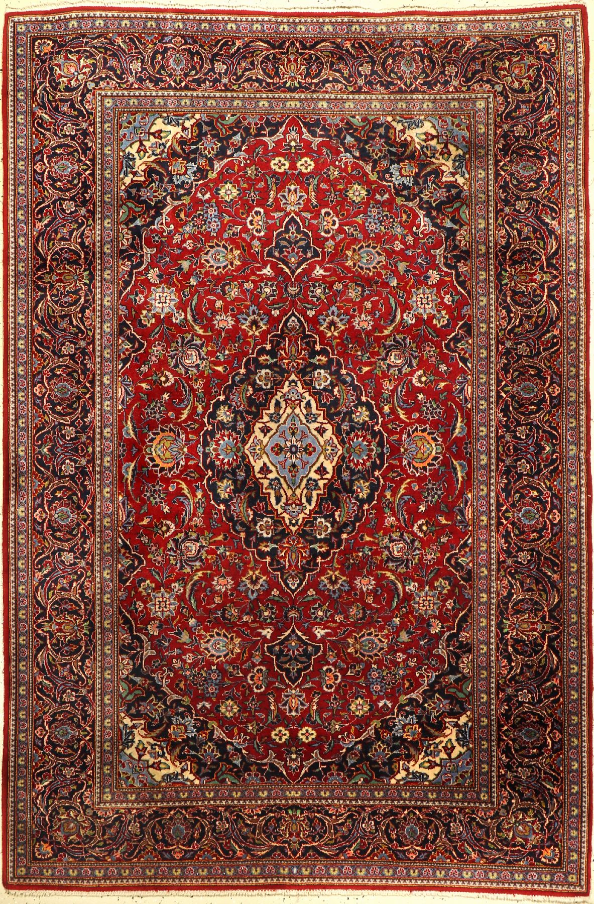 Keschan fein, Persien, ca. 40 Jahre, Korkwolle, ca. 216 x 145 cm, EHZ: 2-3