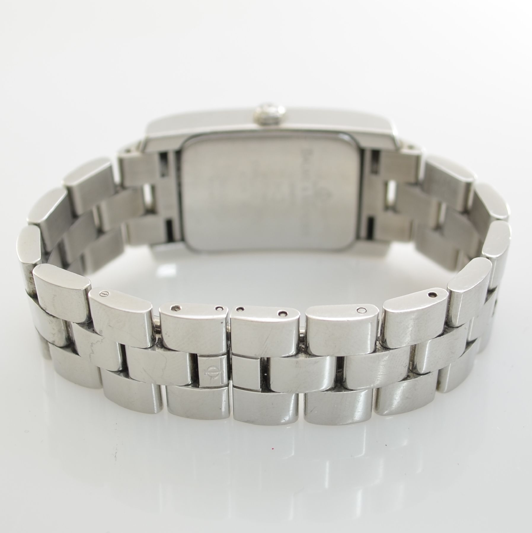 Detail d: BAUME & MERCIER Armbanduhr Hampton, Automatik, Ref. MV045120, Edelstahlgeh. inkl. Gliederband m. dopp. Faltschl., blaues Kontrastzifferbl., Anz. v. ...