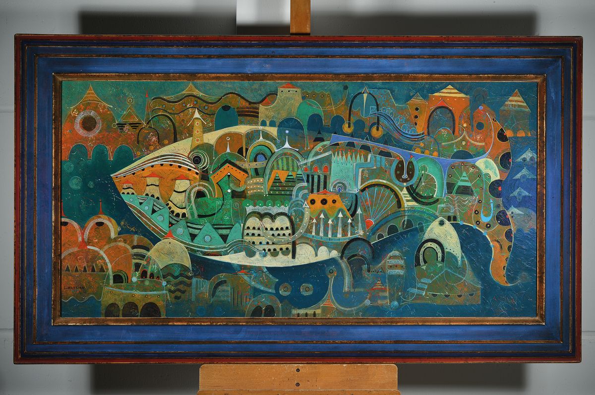 Detail k: Jean-Francois Larrieu, geb. 1960 Tarbes (Haut-Pyrenees), lebt und arbeitet in Paris und Saint Jean de Luz, lange Jahre Präsident des Salon ...