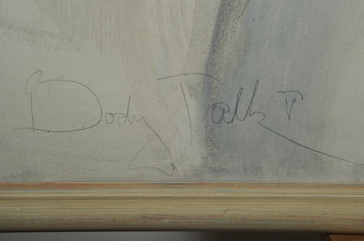 Detail a: Jürgen Görg, geb. 1951 Dernabch/Westerwald, Body Talk V, Öl und Mischtechnik auf Leinwand,signiert und datiert 85, ca. 140x100cm/147x107cm, R.