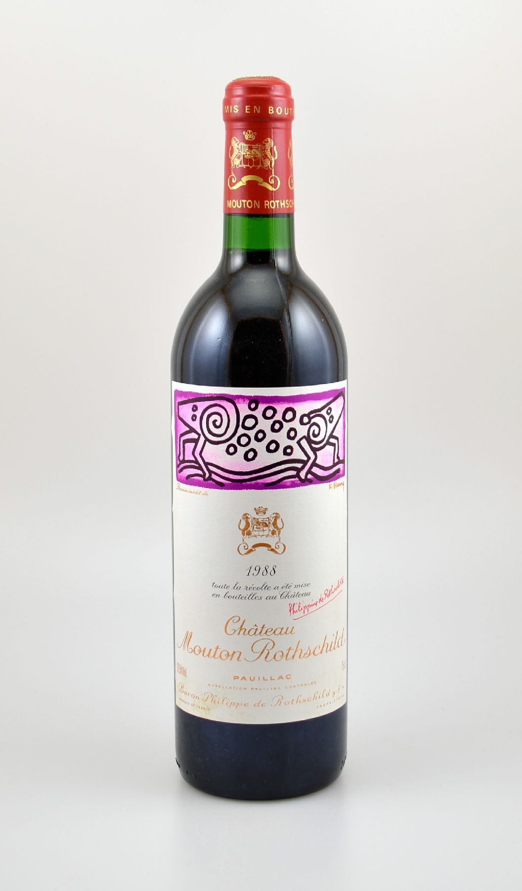 12 Flaschen 1988 Chateau Mouton Rothschild, Pauillac, Premier Grand Cru Classe, je 75 cl, 12,5 % Vol., Füllstände: je into neck, hervorragende ...