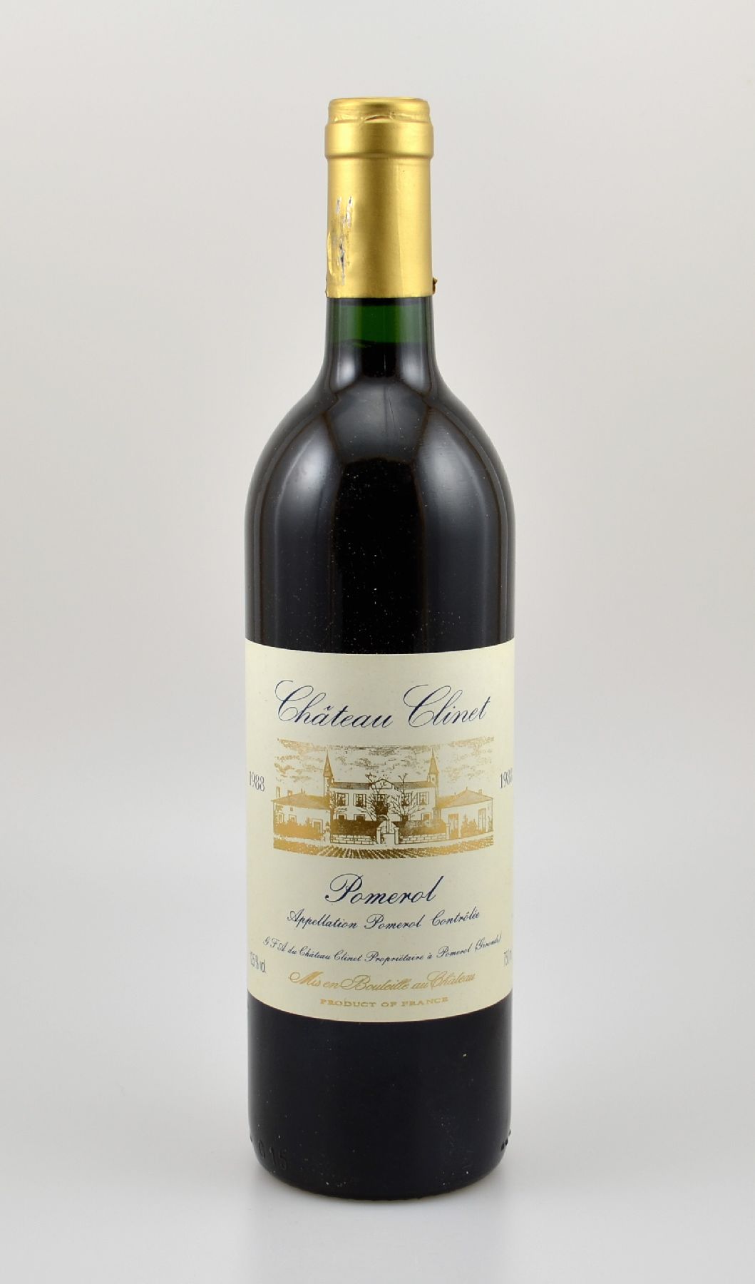 12 Flaschen 1988 Chateau Clinet, Pomerol, je 75 cl, 12,5 % Vol., Füllstände: je into neck, hervorragende Erhaltungszustände, unverkostet, in OHK, ...