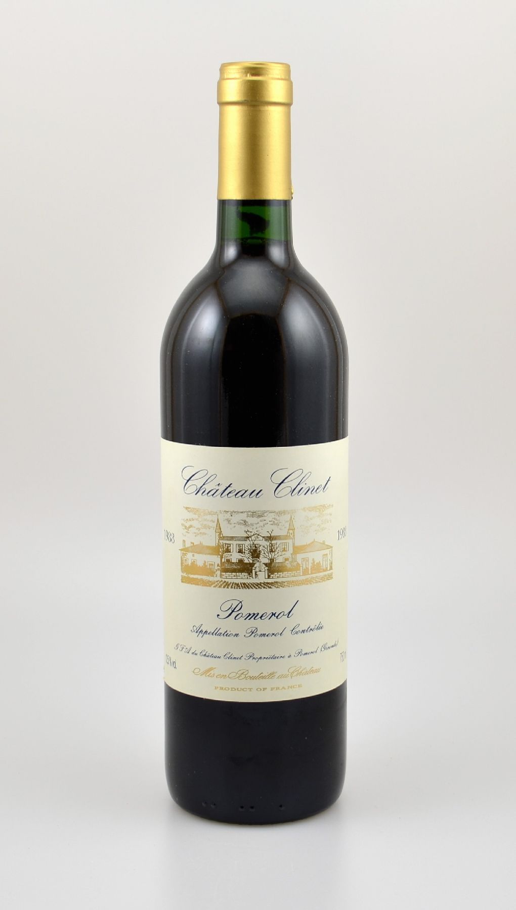 12 Flaschen 1988 Chateau Clinet, Pomerol, je 75 cl, 12,5 % Vol., Füllstände: je into neck, hervorragende Erhaltungszustände, unverkostet, in OHK, ...