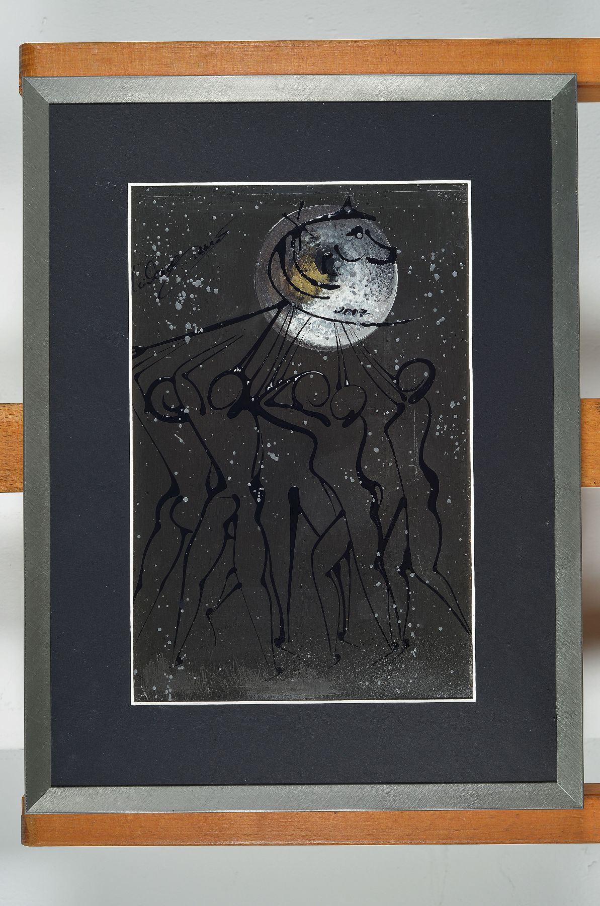 Detail a: Michael Öffler, geb. 1963, Künstler aus Meckenheim, Ohne Titel, Acryl auf Metall, signiert und dat. 2007, ca. 29x18.5cm, PP, R., ca. 41x31cm