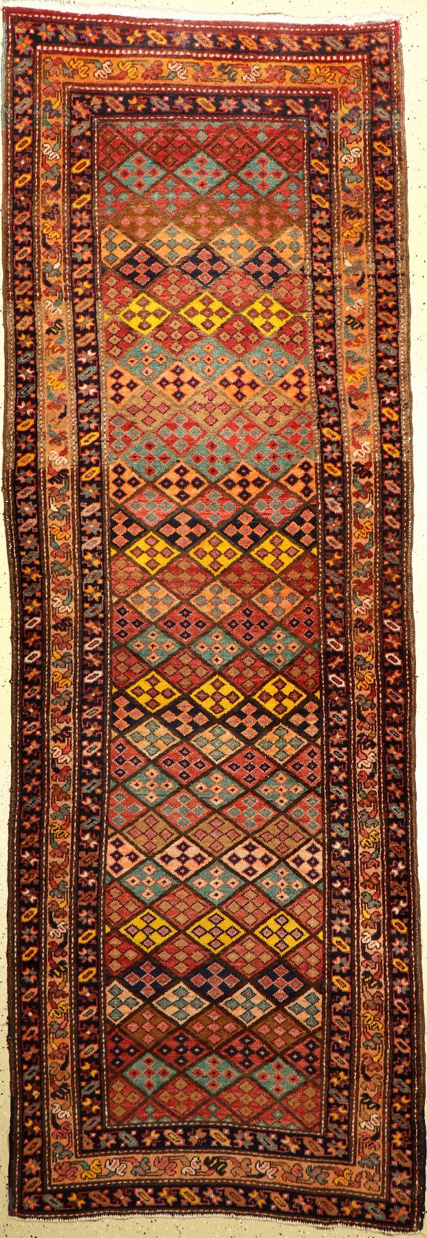 Meschgin alt, Persien, ca. 50 Jahre, Wolle auf Baumwolle, ca. 304 x 106 cm, EHZ: 2-3