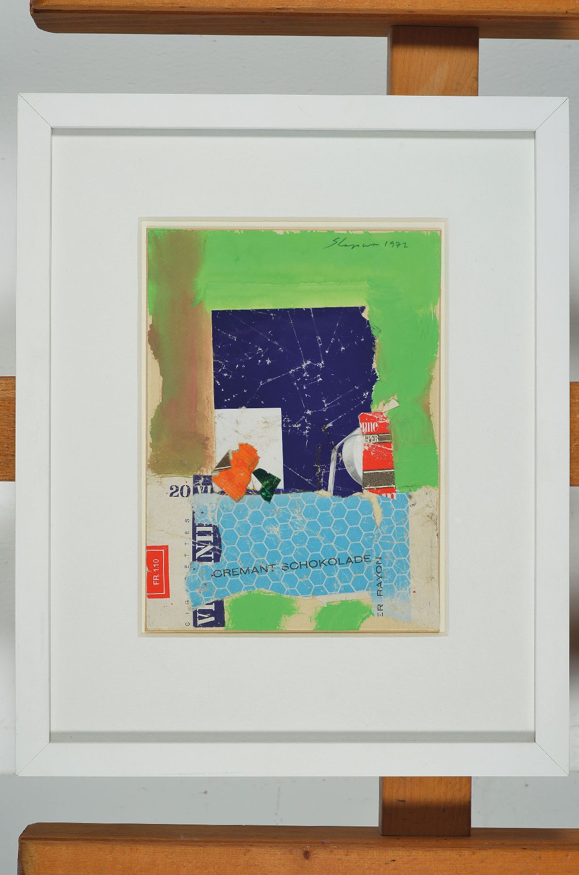 Detail a: Shmuel, Shapiro, geb. 1924, gouache auf Papier , sign., dat. 1972, unter Glas gerahmt,Motiv ca. 19x13,5 cm, gesamt 32x26,5 cm