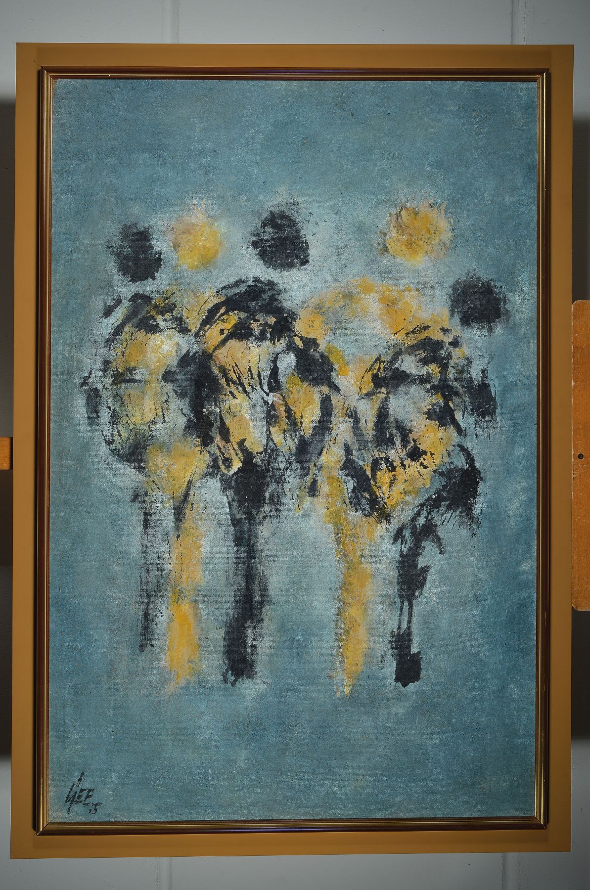 Detail a: Hans Werner Geerdts, 1925-2013, Öl/Hartfaser, sign., Rahmen, gesamt ca. 124,5x89 cm
