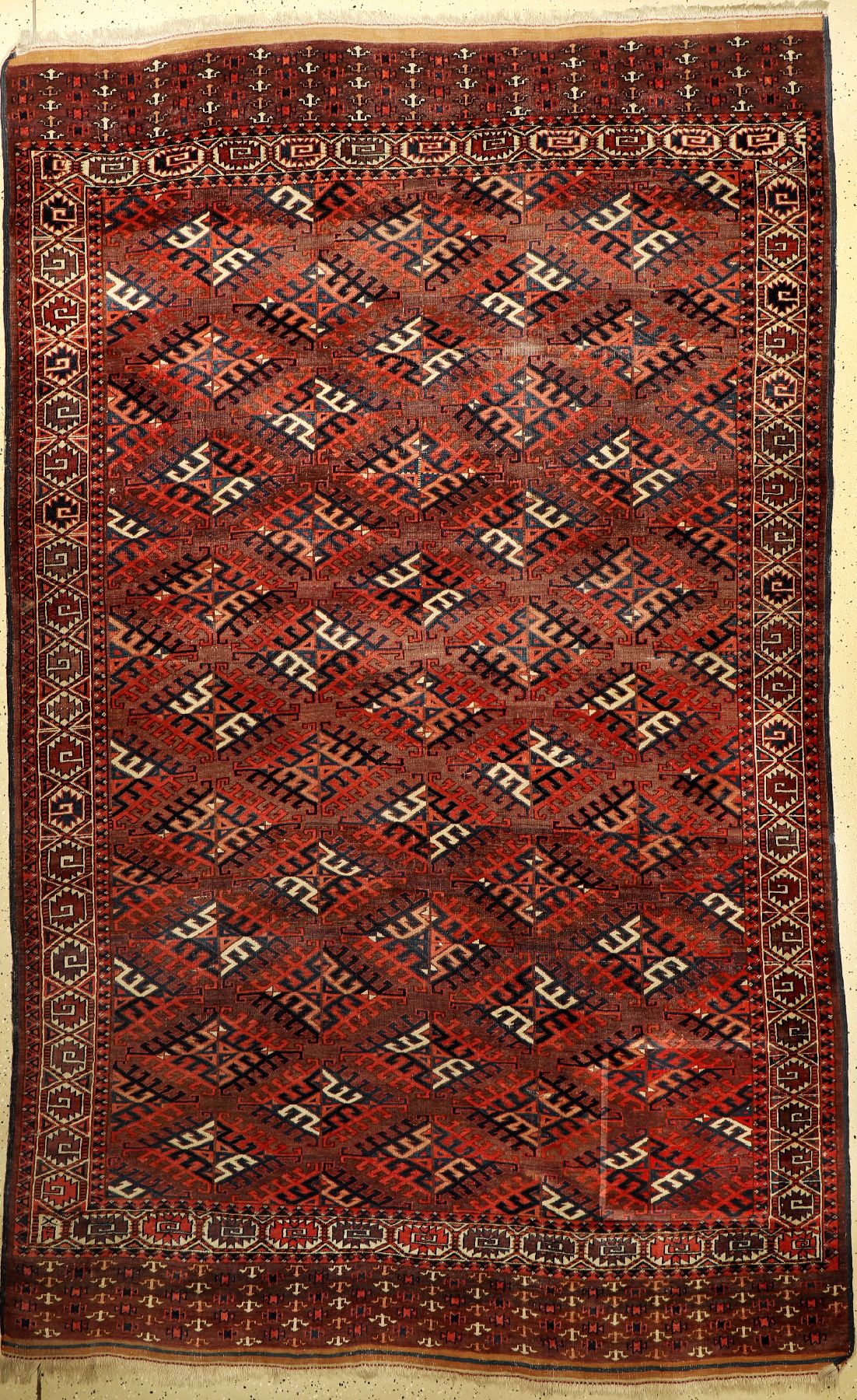 Yomud Hauptteppich, Turkmenistan, um 1920, Wolle auf Wolle, ca. 294 x 180 cm, EHZ: 4