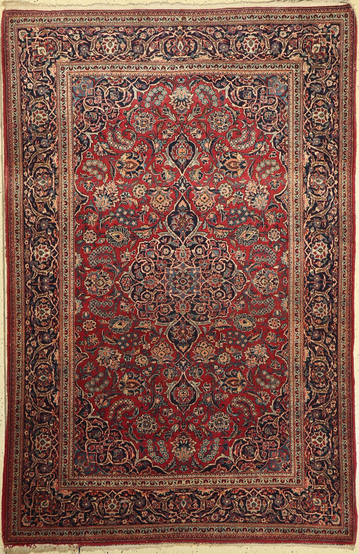 Keschan, Persien, ca. 50 Jahre, Wolle auf Baumwolle, ca. 210 x 138 cm, EHZ: 3