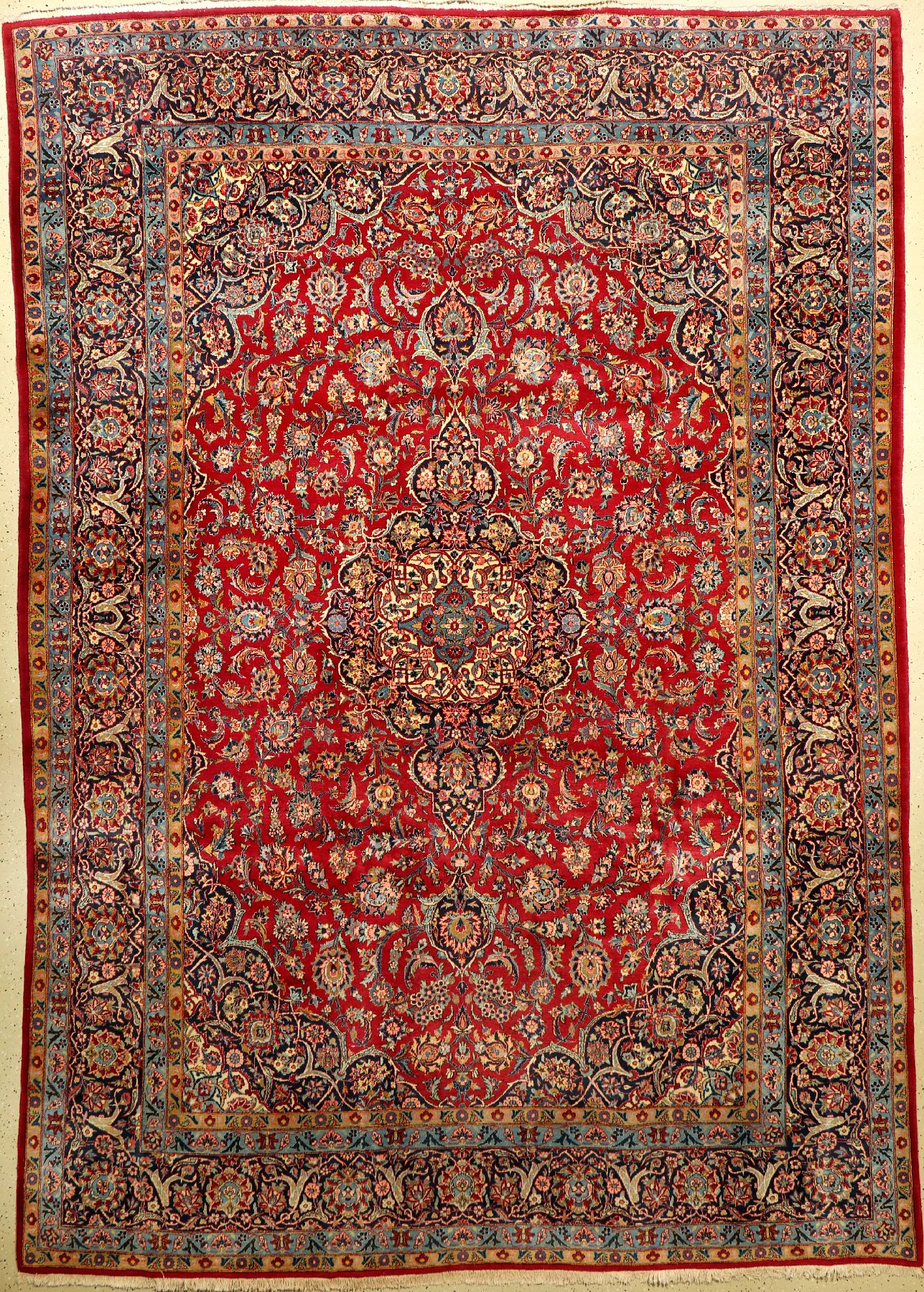 Keschan Kork alt, Persien, ca. 70 Jahre, Korkwolle, ca. 370 x 258 cm, EHZ: 2