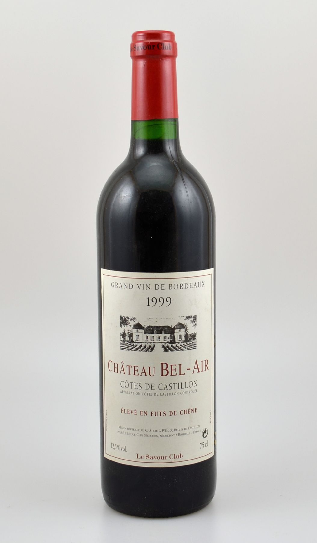 11 Flaschen 1999 Chateau Bel-Air, Cotes de Castillon, je ca. 75 cl, 12,5 % Vol., Füllstände: je ca. into neck, gute Erhaltungszustände, ...