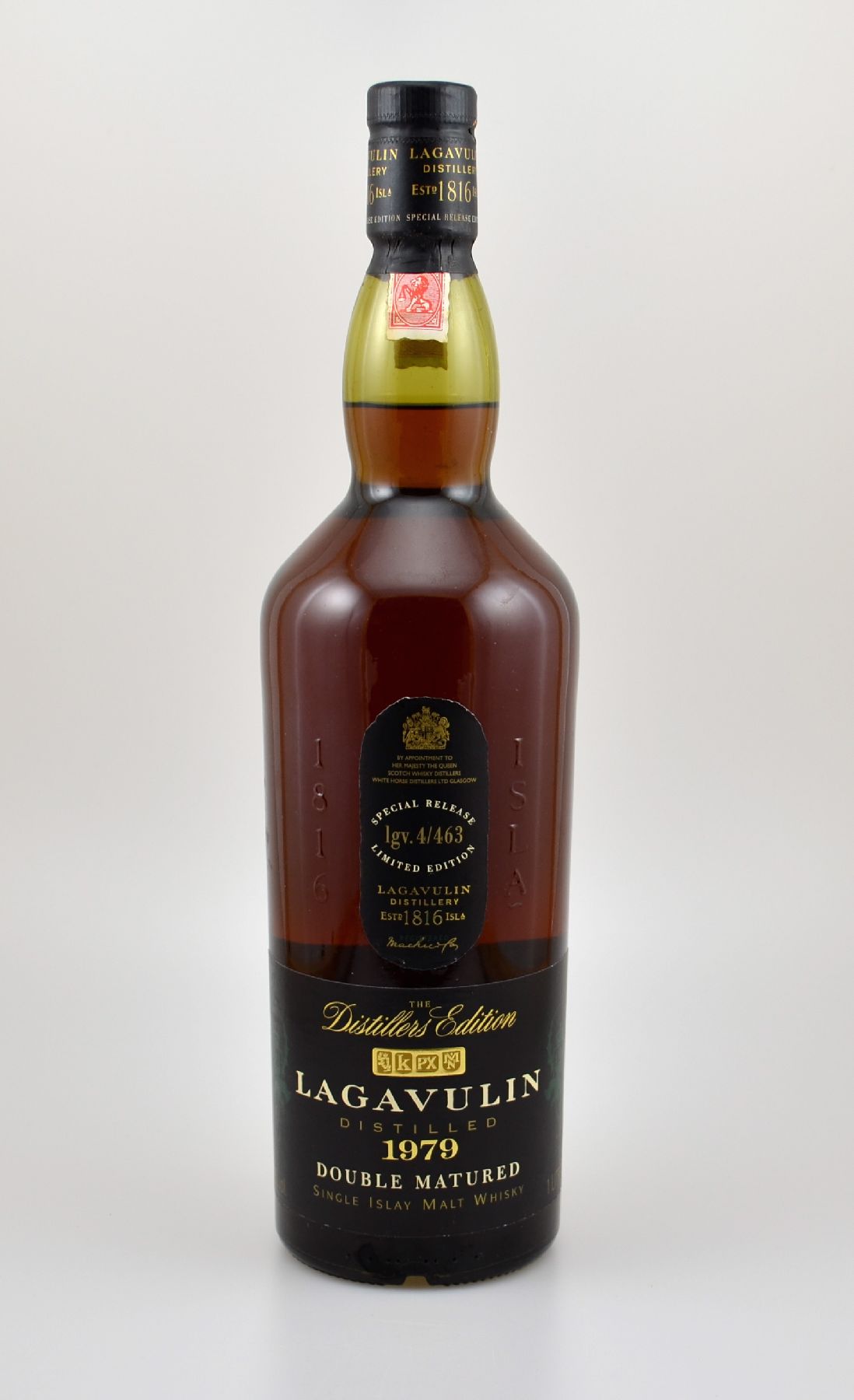 1 Flasche 1979 Lagavulin 'The Distillers Edition' Double Matured, Single Malt Scotch Whisky, Islay, 43 % Vol., ca. 70 cl, Special Release, ...