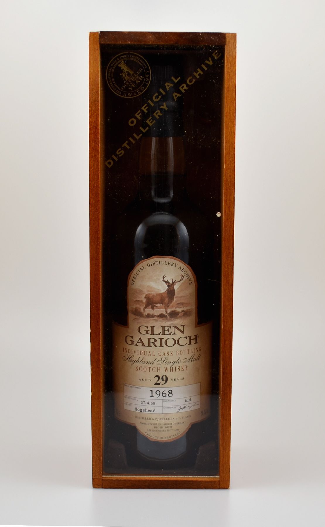 Detail a: 1 Flasche 1968 Glen Garioch Single Malt Scotch Whisky, Highlands, ca. 70 cl, 54,4 % Vol., 29 Years Old, im Jahr 1997 abgefüllt, Cask Type: Hogshead, ...
