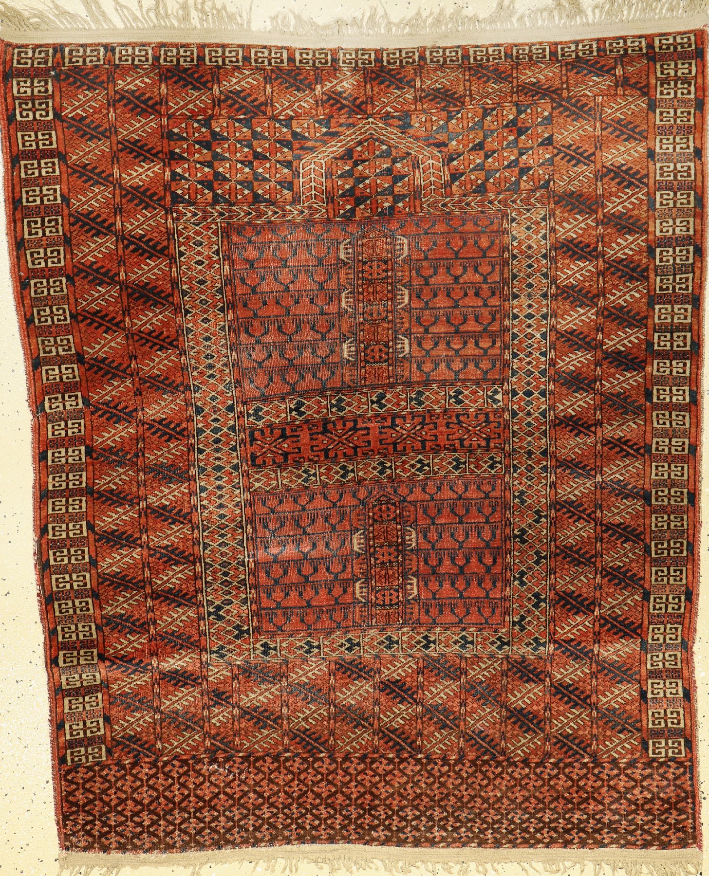 Tekke Ensi, Turkmenistan, um 1900, Wolle auf Wolle, ca. 141 x 124 cm, EHZ: 4
