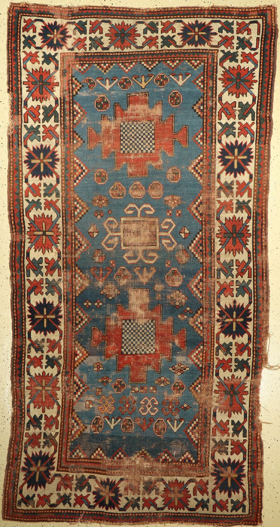 Karachov Kazak, Kaukasus, ende 19.Jhd, Wolle auf Wolle, ca. 266 x 135 cm, EHZ: 5