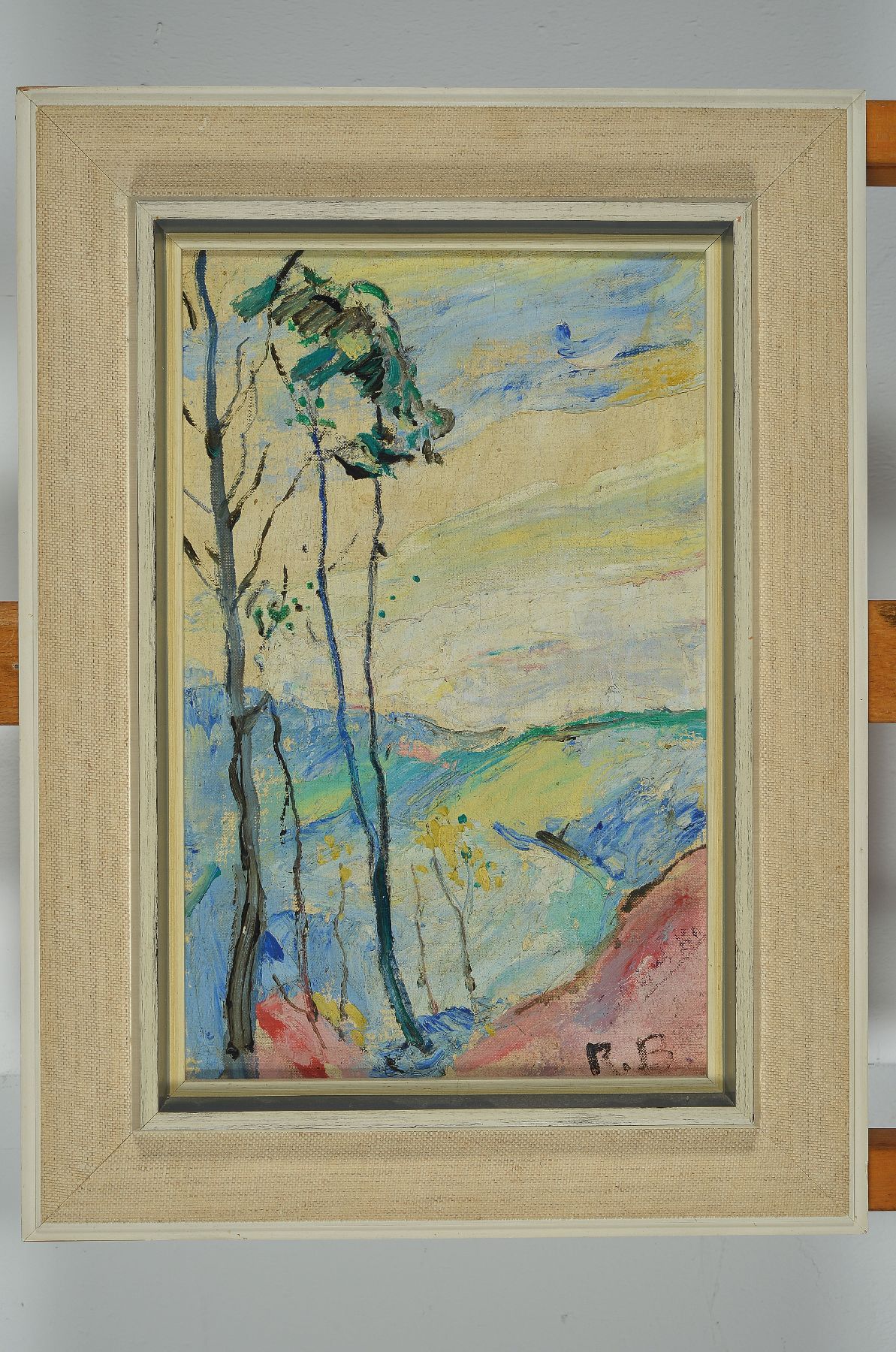 Detail a: Roman Bilinski, 1897 - 1981, rückseitig bezeichnet Wälder in Anatolen, Öl/Malkarton, monogrammiert RB und verso zusätzlich signiert R. Bilinski, ...