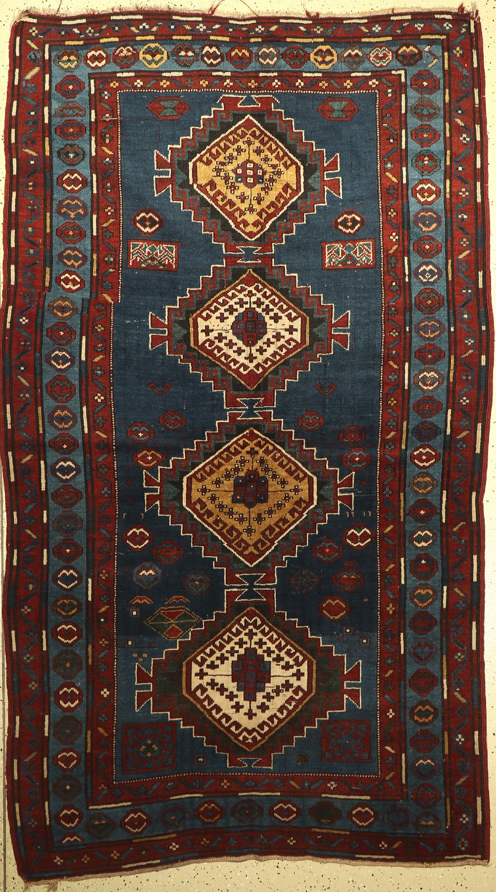 Kazak, Kaukasus, um 1900, Wolle auf Wolle, ca. 250 x 146 cm, EHZ: 3