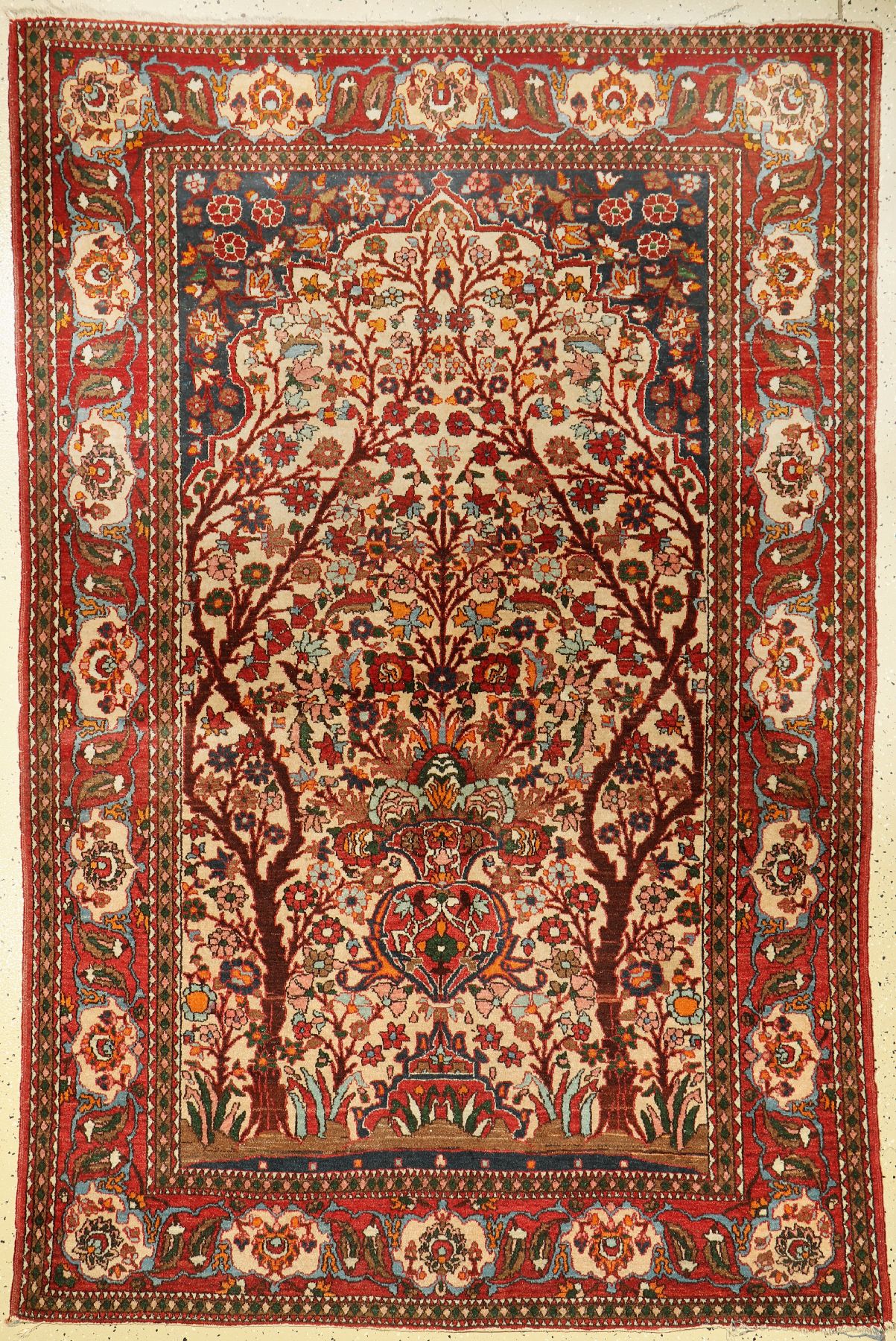 Mobarake, Persien, um 1960, Wolle auf Baumwolle, ca. 209 x 138 cm, EHZ: 3