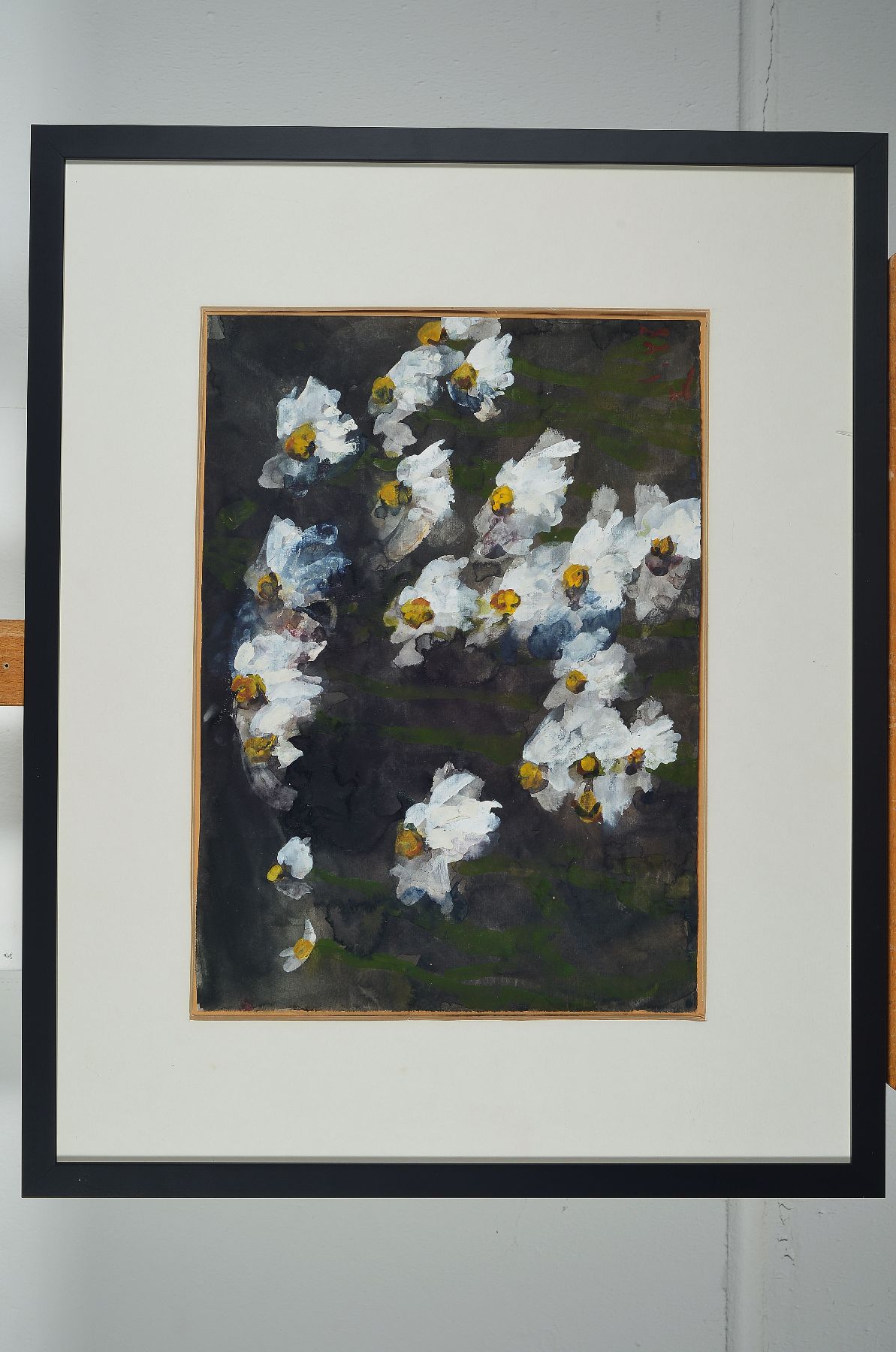 Detail a: Klaus Fussmann, geb. 1938 Velbert, Aquarell und Gouache auf Aquarellbütten, "Margeritten", 1988, monogrammiert und dat 88, ca. 29 x 40.5 ...