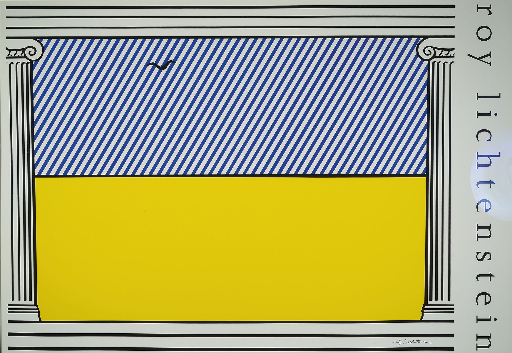 Roy Lichtenstein, 1923-1997, Farboffset-Litho auf glattem Karton, "Liberté",handsigniert, Hrsg. Art Limited Amsterdam,1991, Blattgr. 69 x ...