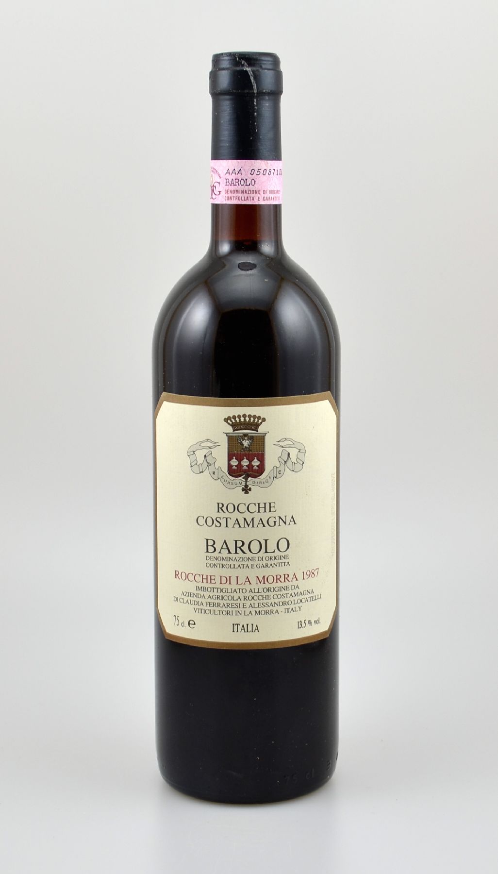 3 Flaschen 1987 Rocche Costamagna Barolo, Rocche Di La Morra, ca. 75 cl, 13,5 % Vol., Füllstände: ca. top shoulder, sehr gute Erhaltungszustände, ...