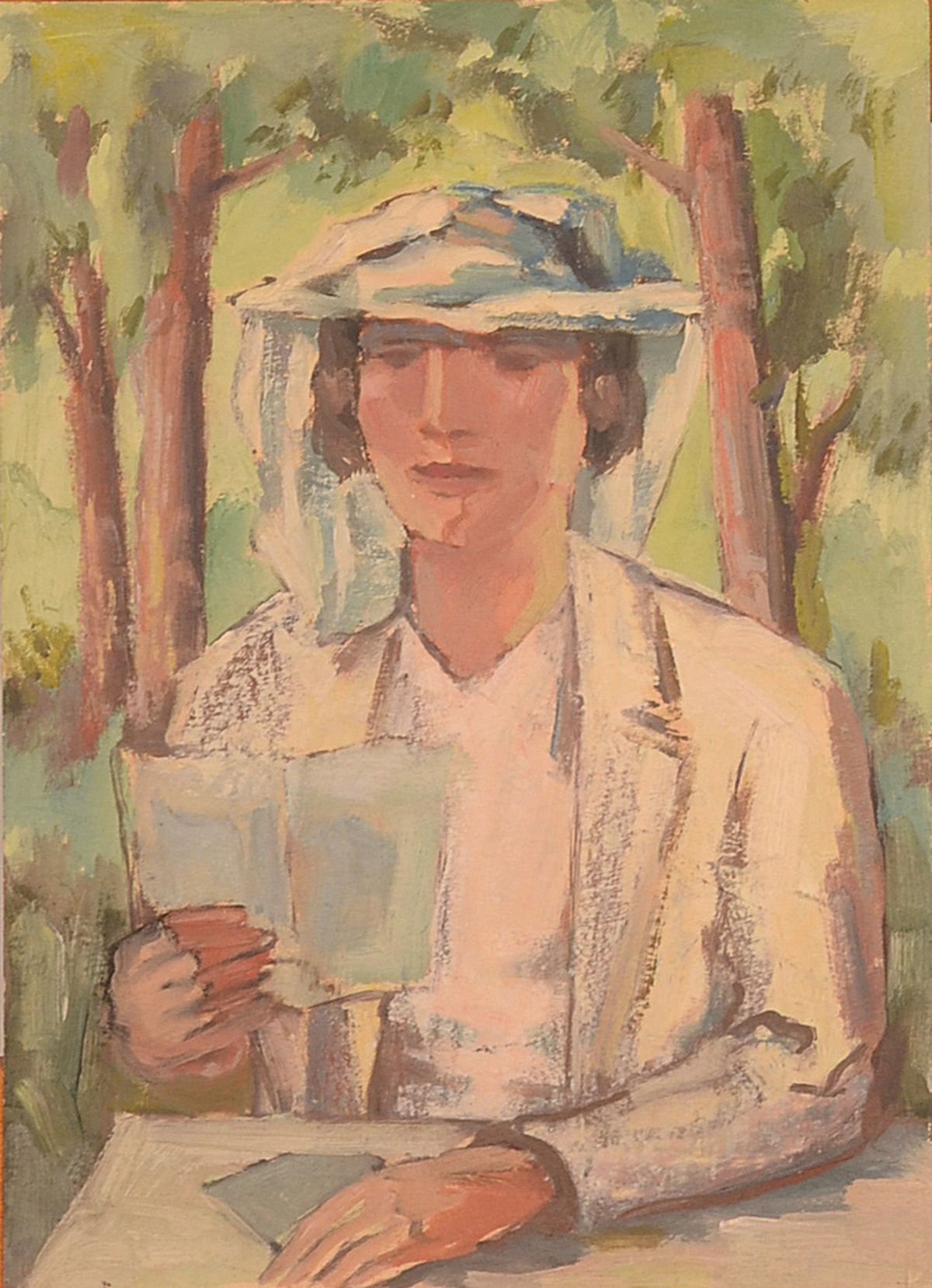 Albert Mueller, 1884-1963, Tempera auf Karton, unsign., ca. 35x25 cm