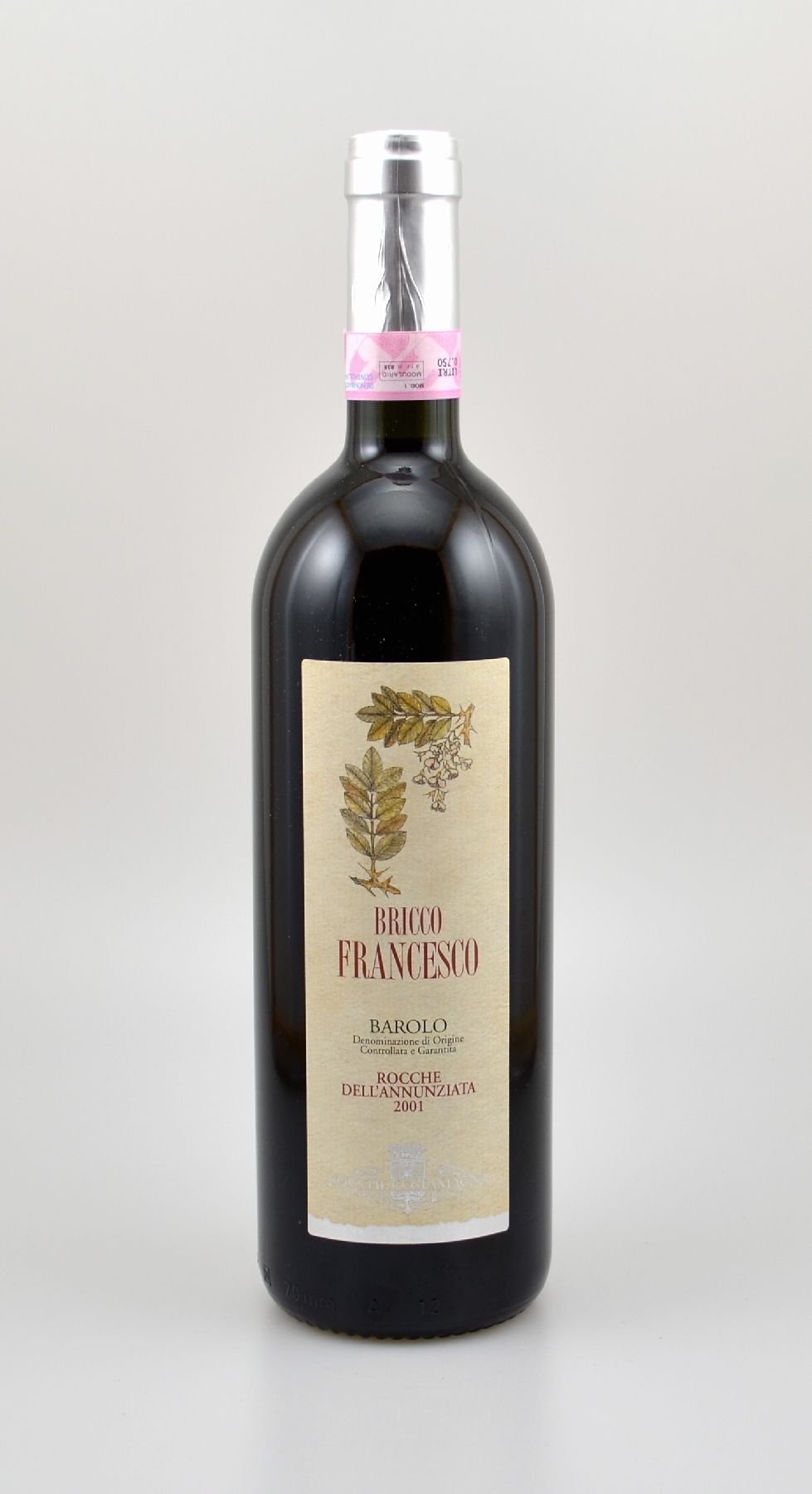 6 Flaschen 2001 Bricco Francesco Barolo, Rocche Dell'Annunziata, Rocche Costamagna, je 75 cl, 14 % Vol., Füllstände: je ca. into neck, sehr ...