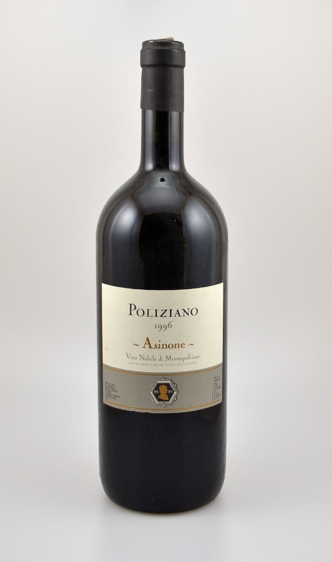 6 Magnumflaschen 1996 Poliziano Asinone Vino Nobile di Montepulciano, je ca. 150 cl, 13 % Vol., Füllstände: top shoulder bis into neck, Etiketten ...