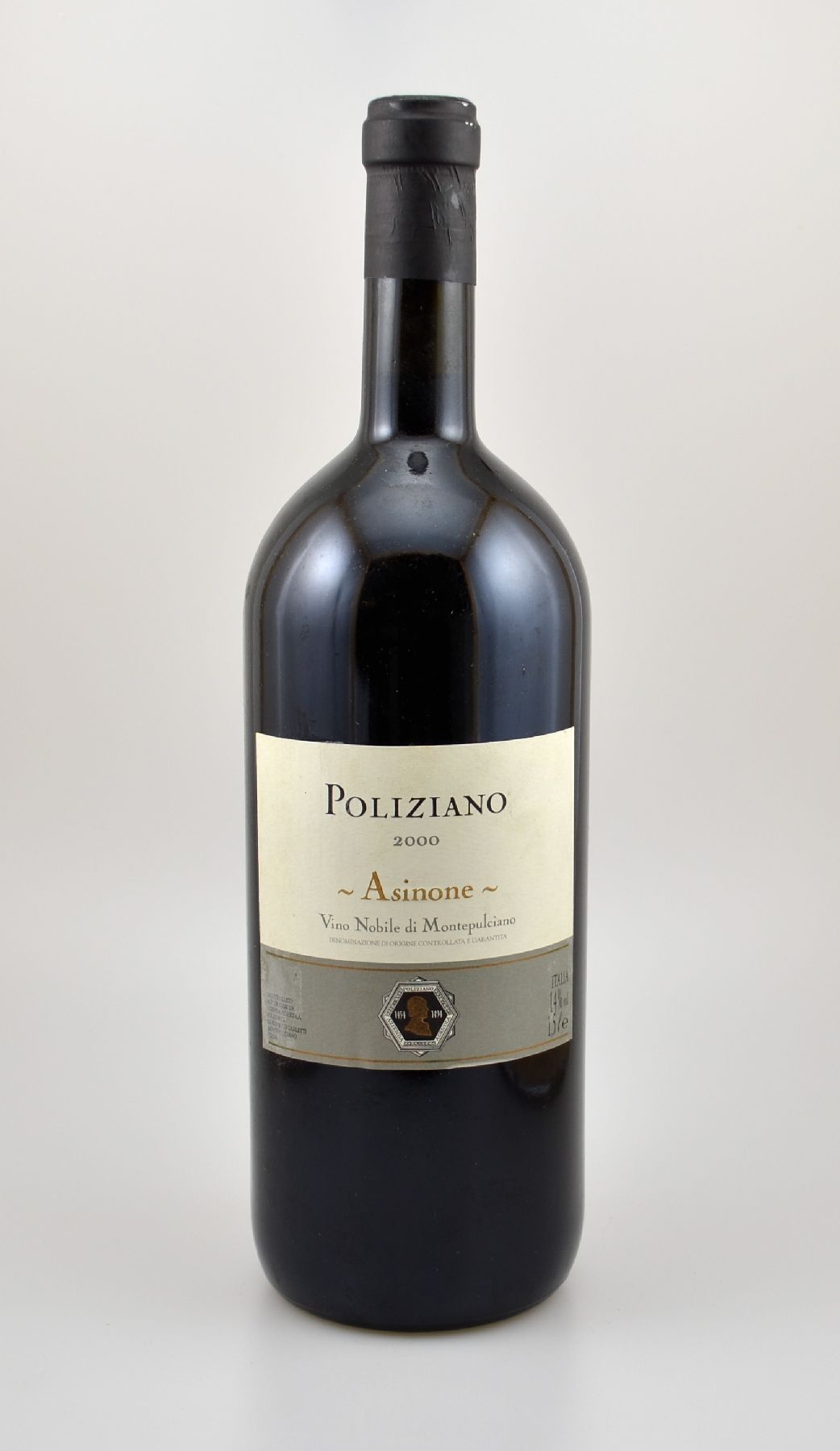 6 Magnumflaschen 2000er Poliziano Asinone Vino Nobile di Montepulciano, je ca. 150 cl, 14 % Vol., Füllstände: je ca. into neck, Etiketten z.T. min. ...