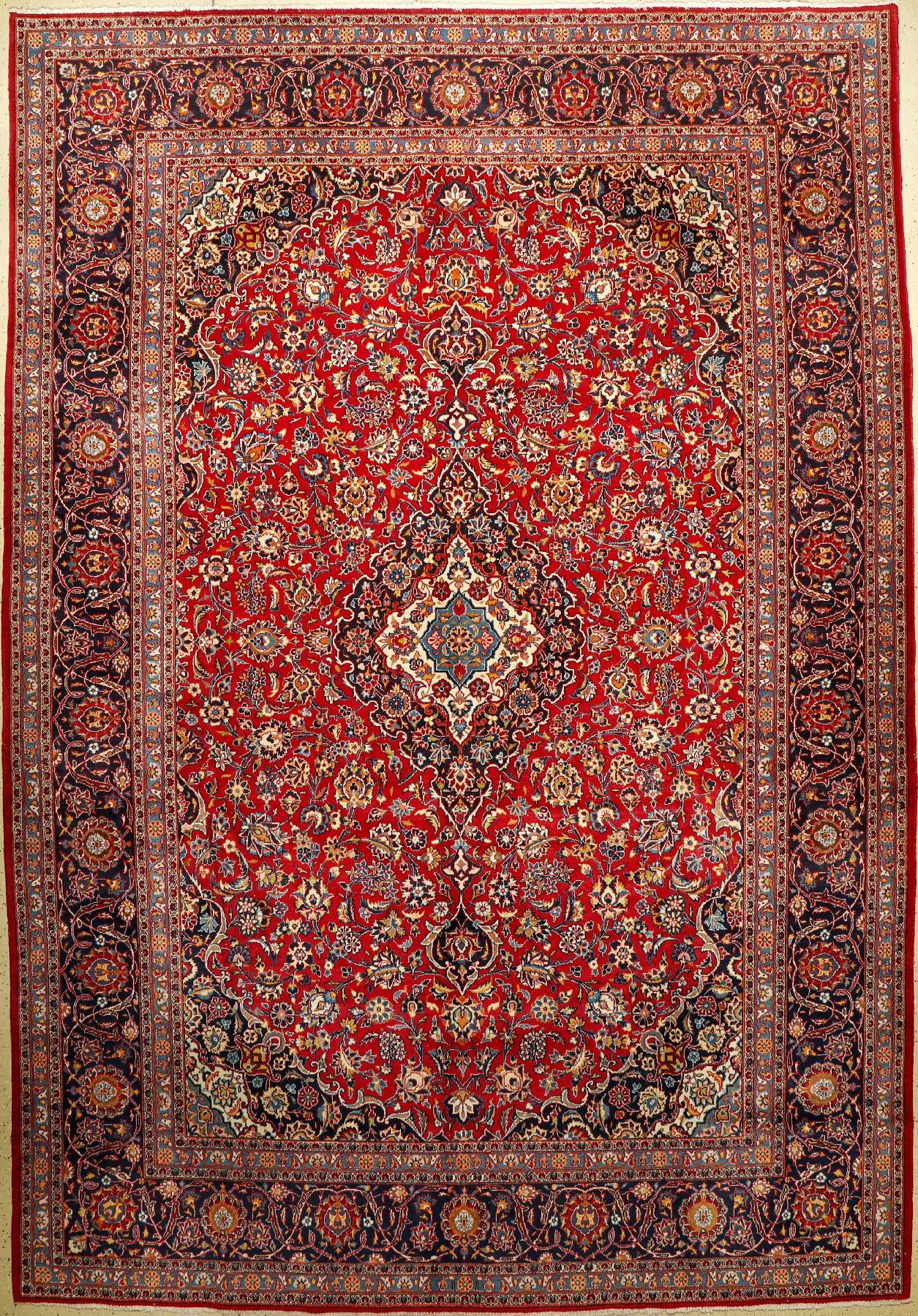 Keschan, Persien, ca. 50 Jahre, Wolle auf Baumwolle, ca. 412 x 318 cm, EHZ: 2