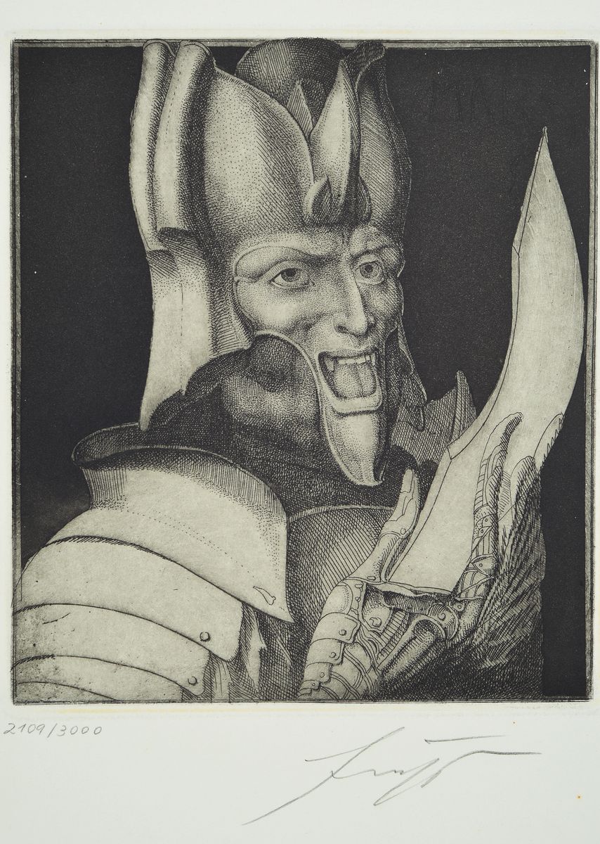 Ernst Fuchs, 1930-2015, 3 Radierungen, alle handsigniert und num. 2109/3000, Blattgr. ca. 29x24cm
