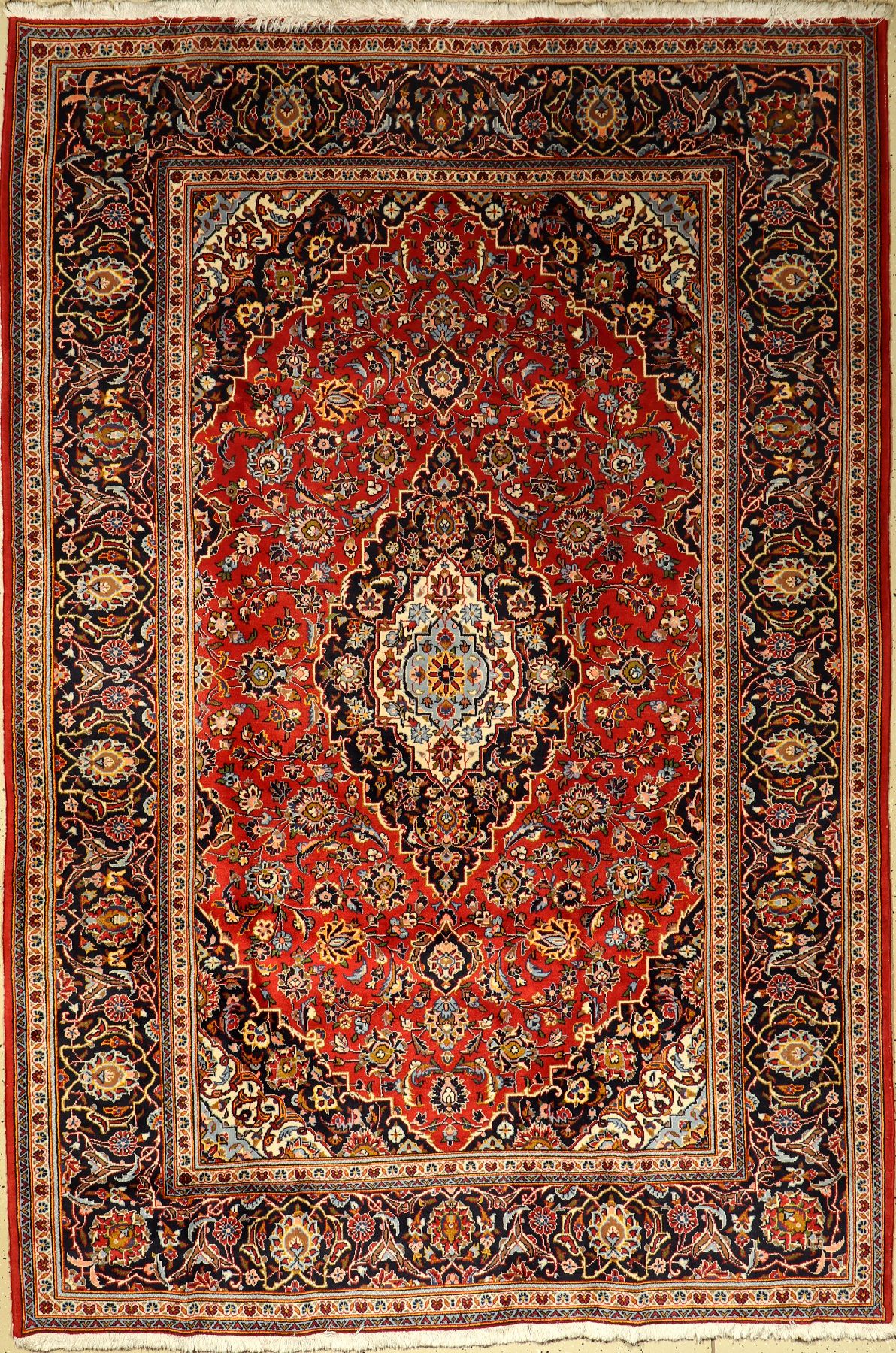 Keschan, Persien, ca. 30 Jahre, Wolle auf Baumwolle, ca. 300 x 204 cm, EHZ: 2-3