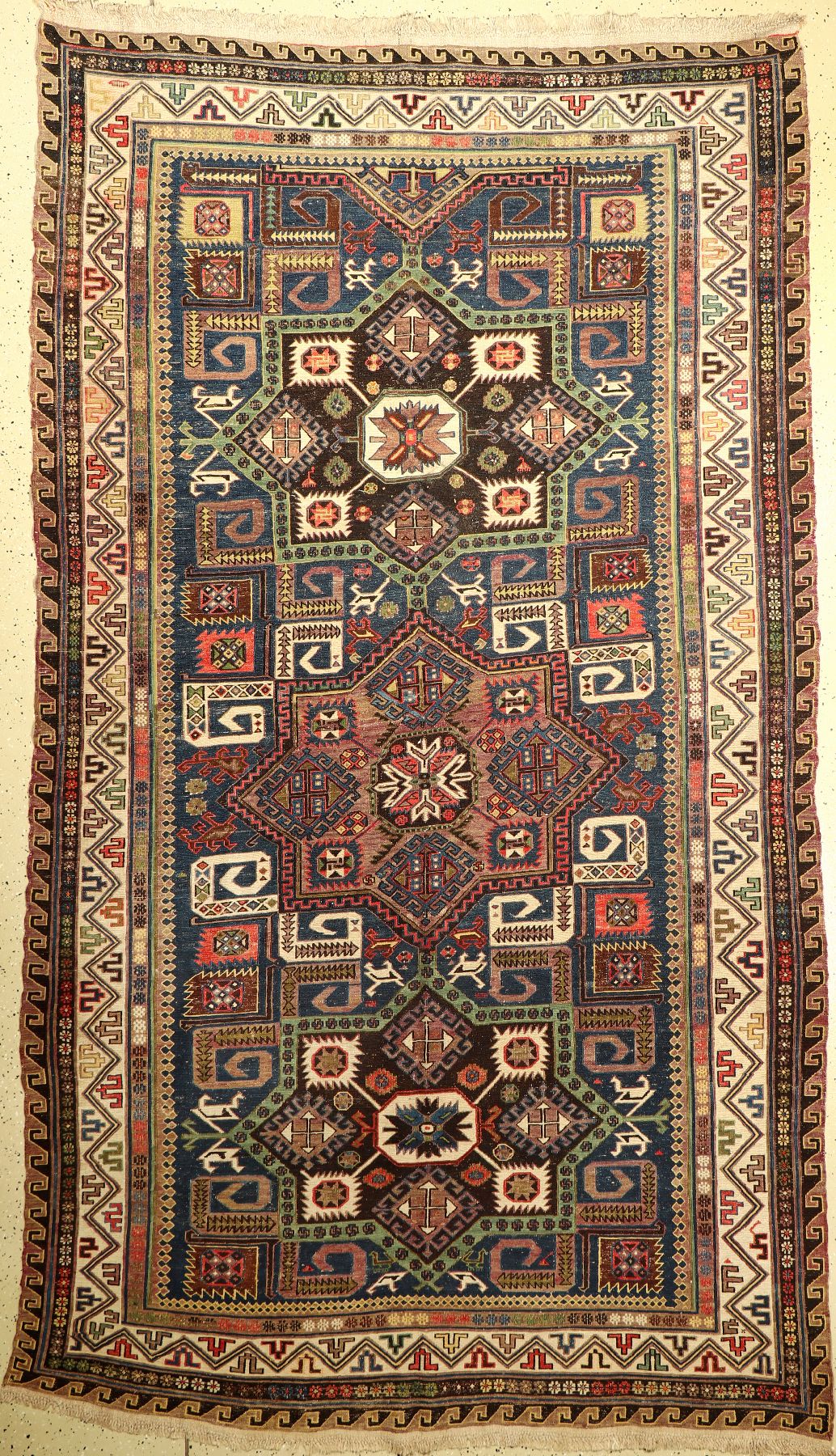 Sumakh antik, Kaukasus, um 1900, Wolle auf Wolle, ca. 303 x 177 cm, EHZ: 2-3
