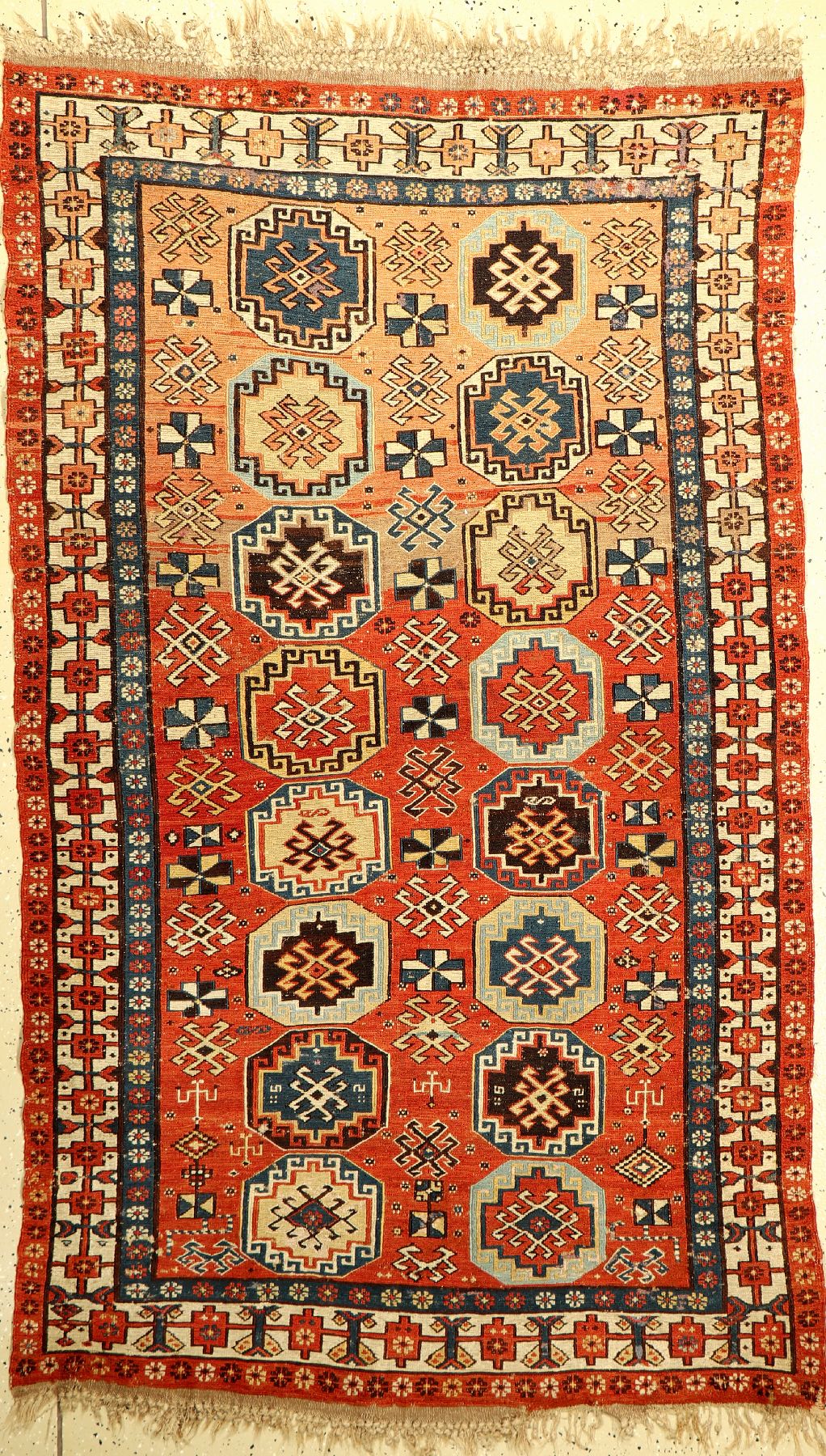 Sumakh antik, Kaukasus, um 1890, Wolle auf Wolle, ca. 200 x 120 cm, EHZ: 3-4