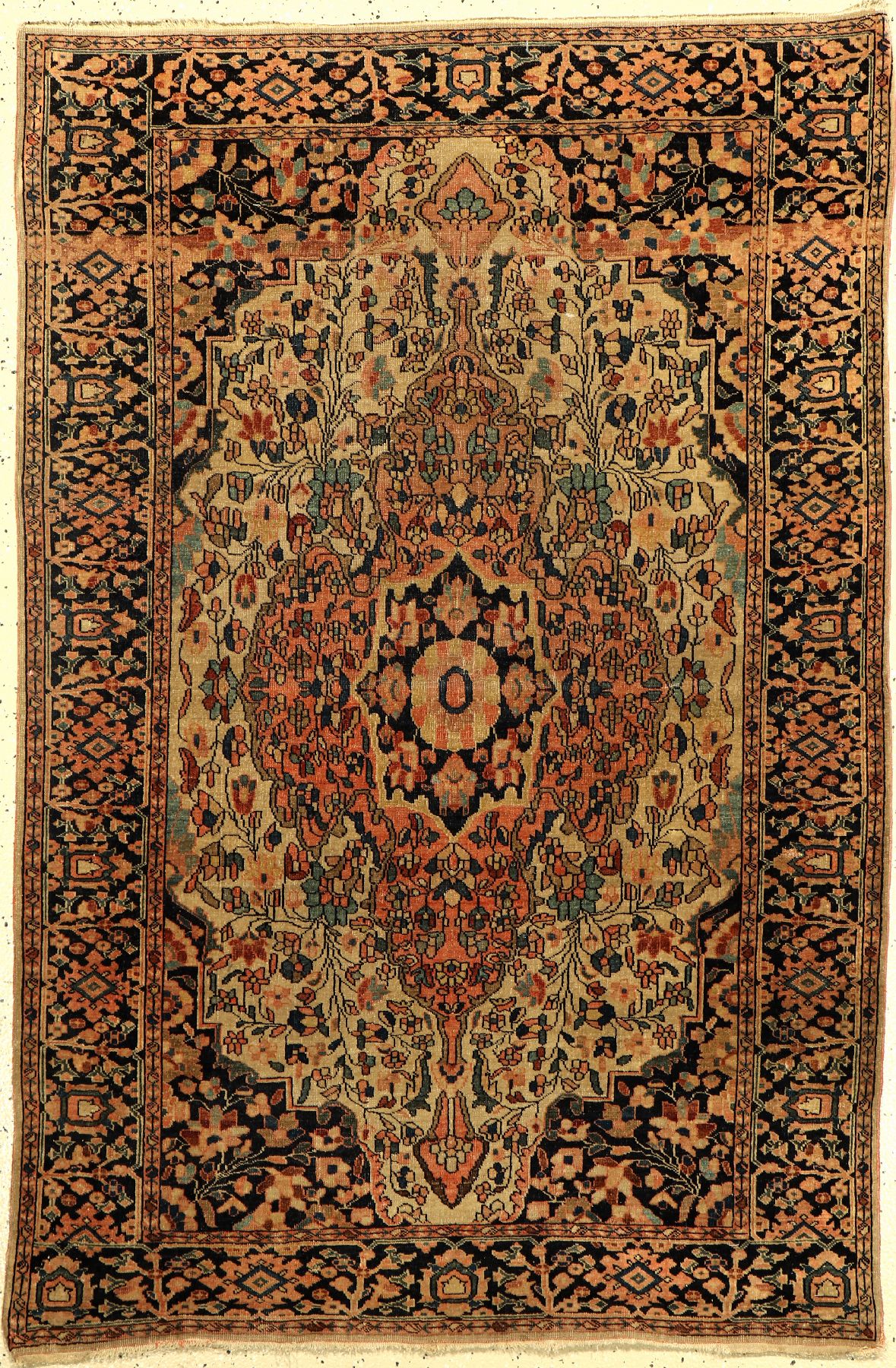 Farahan antik, Persien, um 1890, Wolle auf Baumwolle, ca. 150 x 101 cm, EHZ: 3