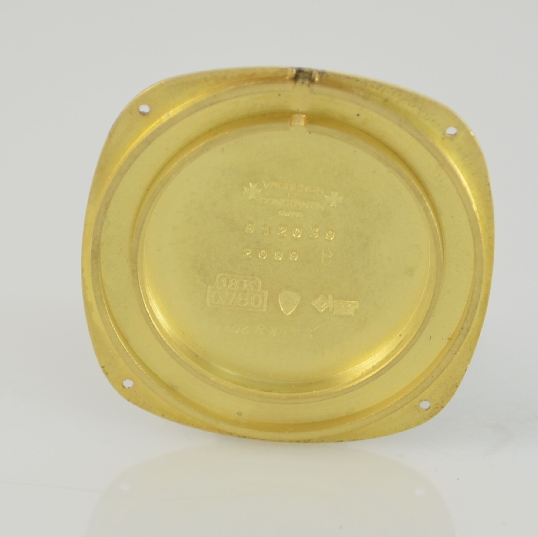 Detail f: VACHERON CONSTANTIN Herren-Goldbanduhr in GG 750/000, Schweiz um 1970, Handaufzug, 4-fach verschr. Geh. Ref. 2099 P, integr. Milanaise-band, gold. ...