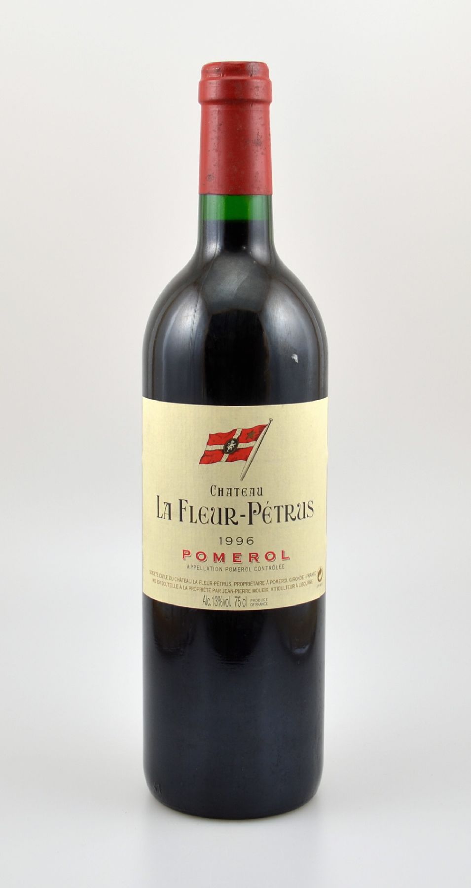 1 Flasche 1996 Chateau La Fleur Petrus, Pomerol, ca. 75 cl, 13 % Vol., Füllstand: into neck, guter Erhaltungszustand, unverkostet