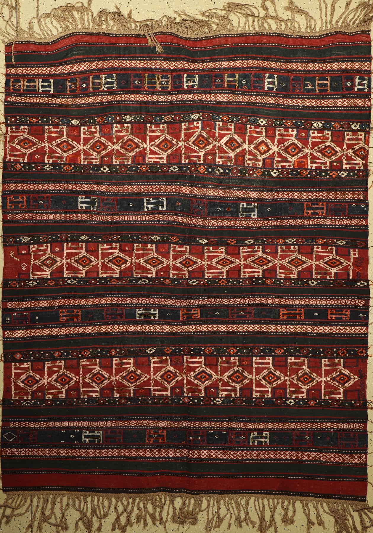 Cicim, Anatolien, um 1940, Wolle auf Wolle,ca. 220 x 175 cm, EHZ: 2-3