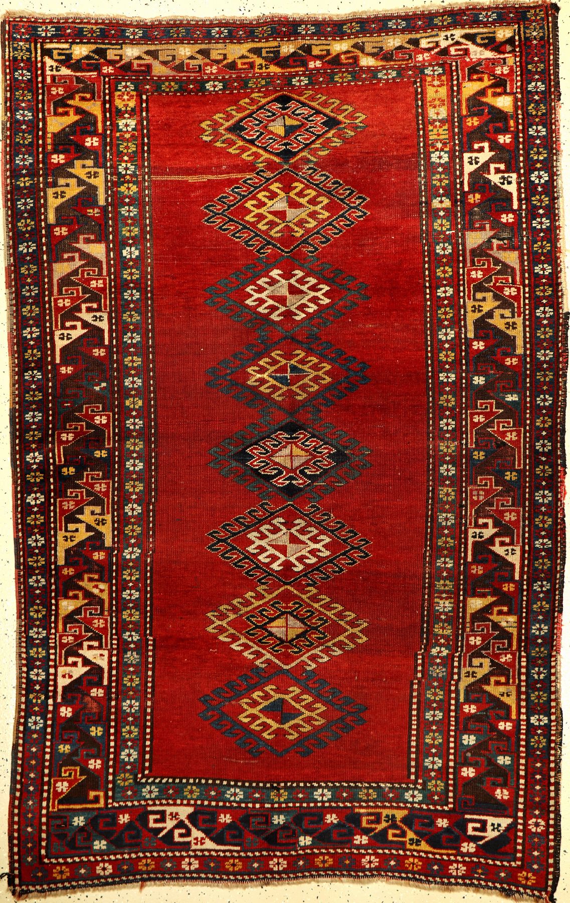 Kazak antik, Kaukasus, ende 19 Jhd., Wolle auf Wolle, ca. 203 x 130 cm, EHZ: 4