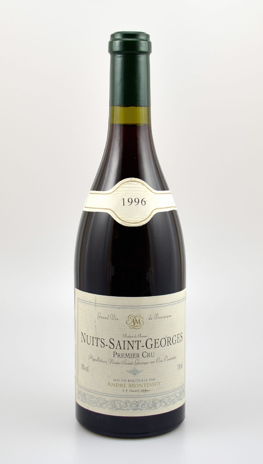 5 Flaschen 1996 Nuits-Saint-Georges, Premier Cru, je ca. 75 cl, 13 % Vol., Abstände zwischen Kapsel und Wein: je ca. 1-2,5 cm, gute ...