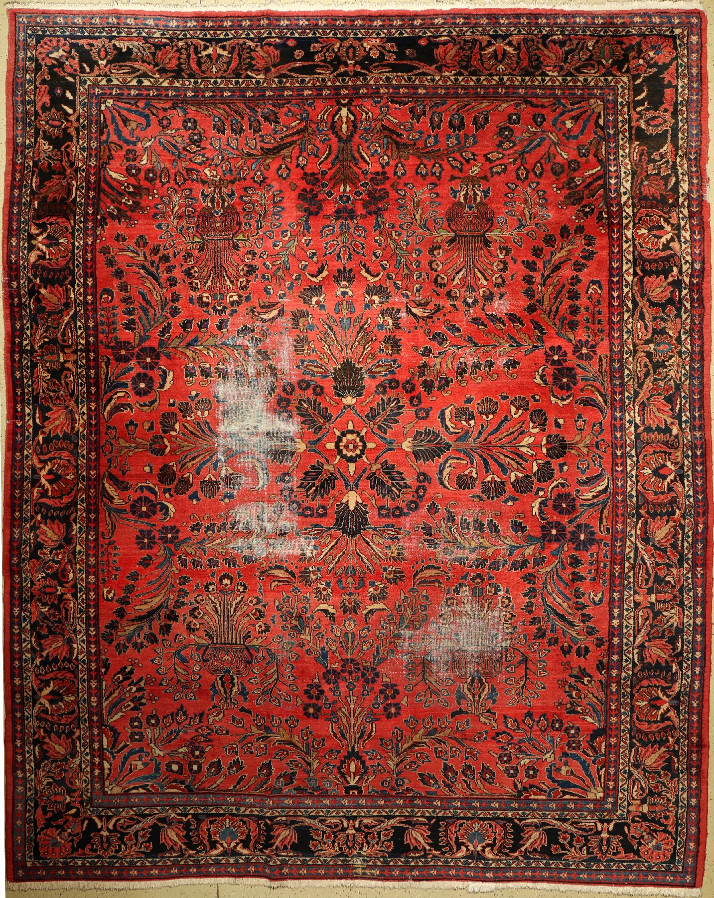 Lilan alt, Persien, um 1940, Wolle auf Baumwolle, ca. 414 x 333 cm, EHZ: 4-5