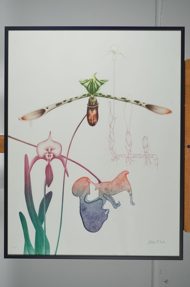 Detail n: Paul Wunderlich, 1924-2010, Konvolut aus 3 Farblithografien, je sign., je unter Glas gerahmt, gesamt je ca. 66x51 cm